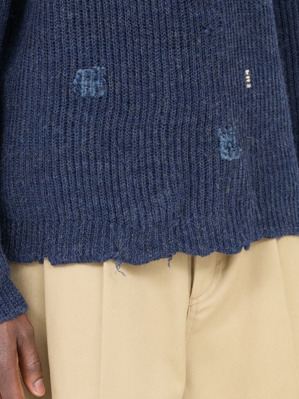 Maison Margiela oc11z0925 Summer Shetland Sweater in Blue Size US L / EU 52-54 / 3 - 7 Thumbnail