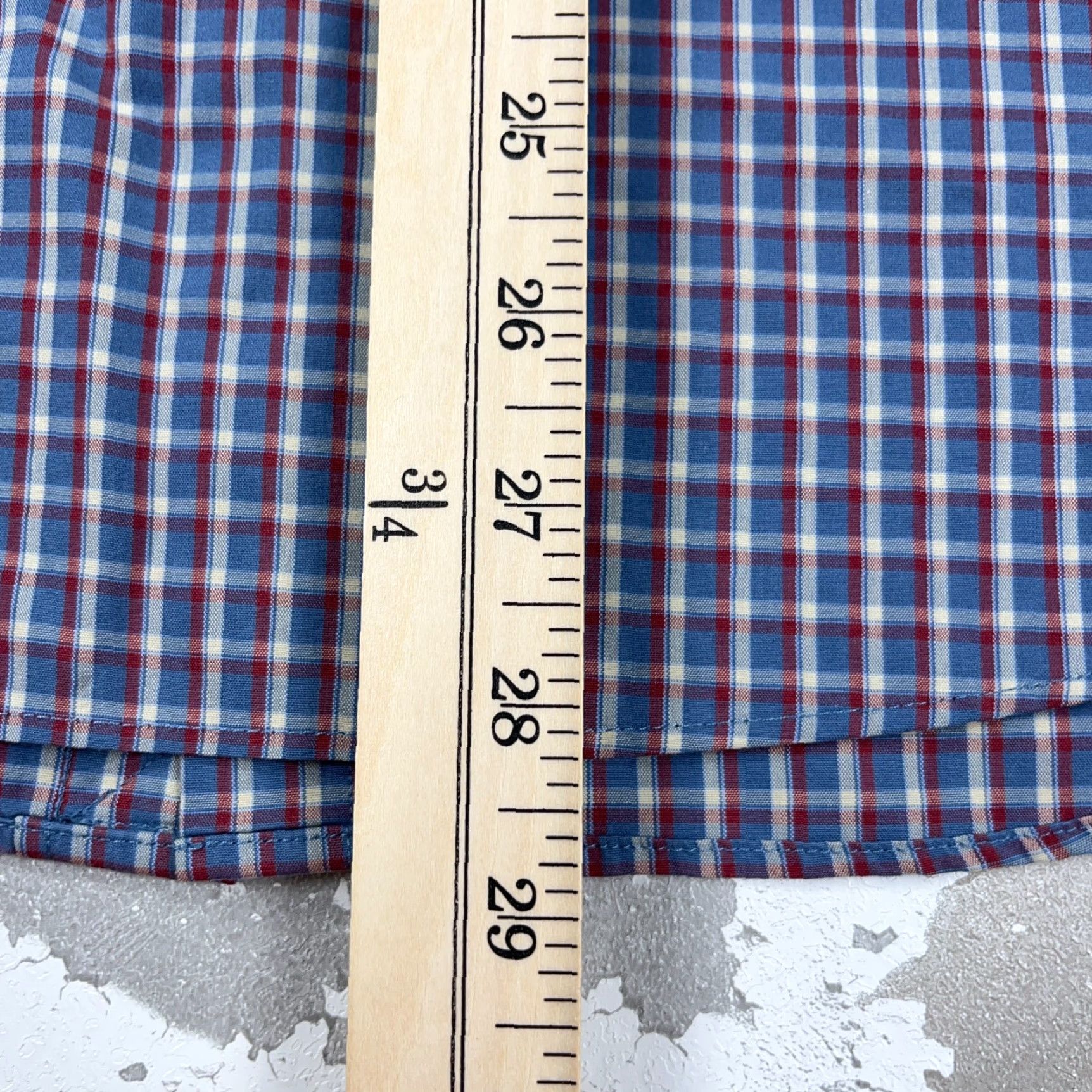 UNTUCKit UNTUCKit Shirt Men Plaid Button-Up Casual Poplin Large Blue Red Size US L / EU 52-54 / 3 - 6 Thumbnail