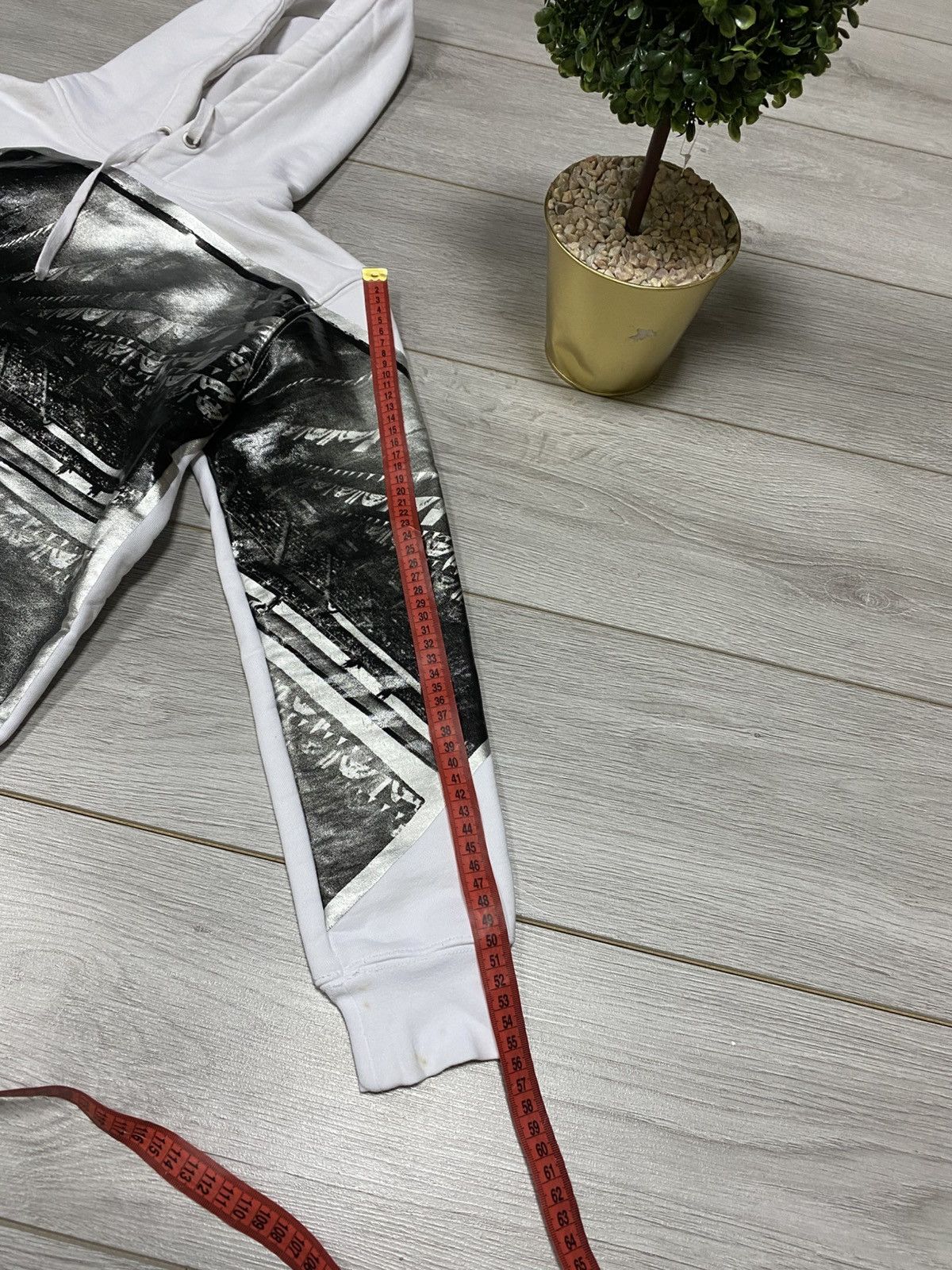 Calvin Klein Calvin Klein Andy Warhol matador big logo silver hoodie Size US XS / EU 42 / 0 - 10 Thumbnail