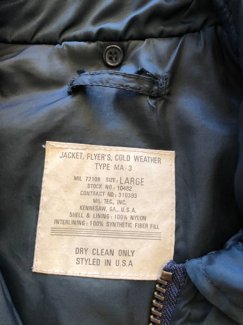 Other BOMBERS JACKET FLYER’S MA3 VINTAGE MADE IN USA Size US L / EU 52-54 / 3 - 5 Thumbnail
