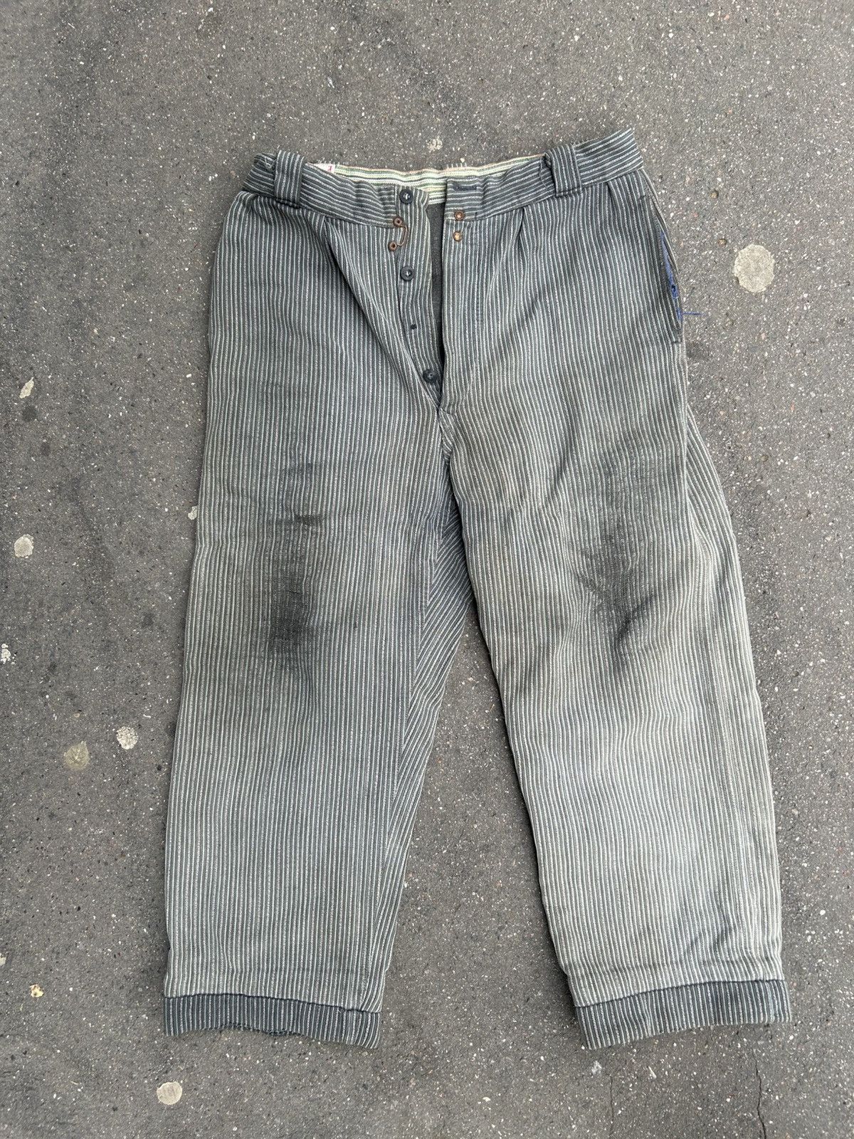 Other 1940's Vintage French Workwear Pants Size US 31 - 8 Thumbnail