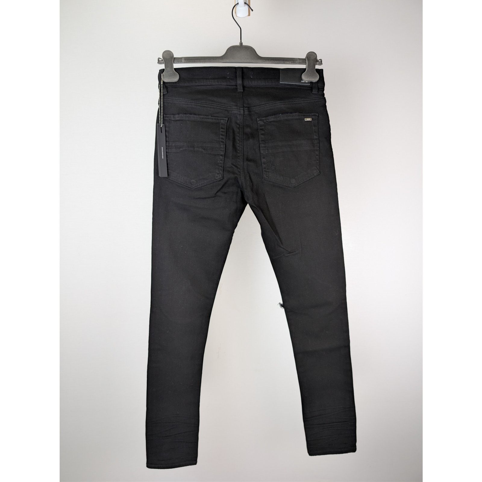 Amiri o1rshd1 Boucle MX1 Denim Jeans in Black Overdyed Size US 32 / EU 48 - 11 Thumbnail