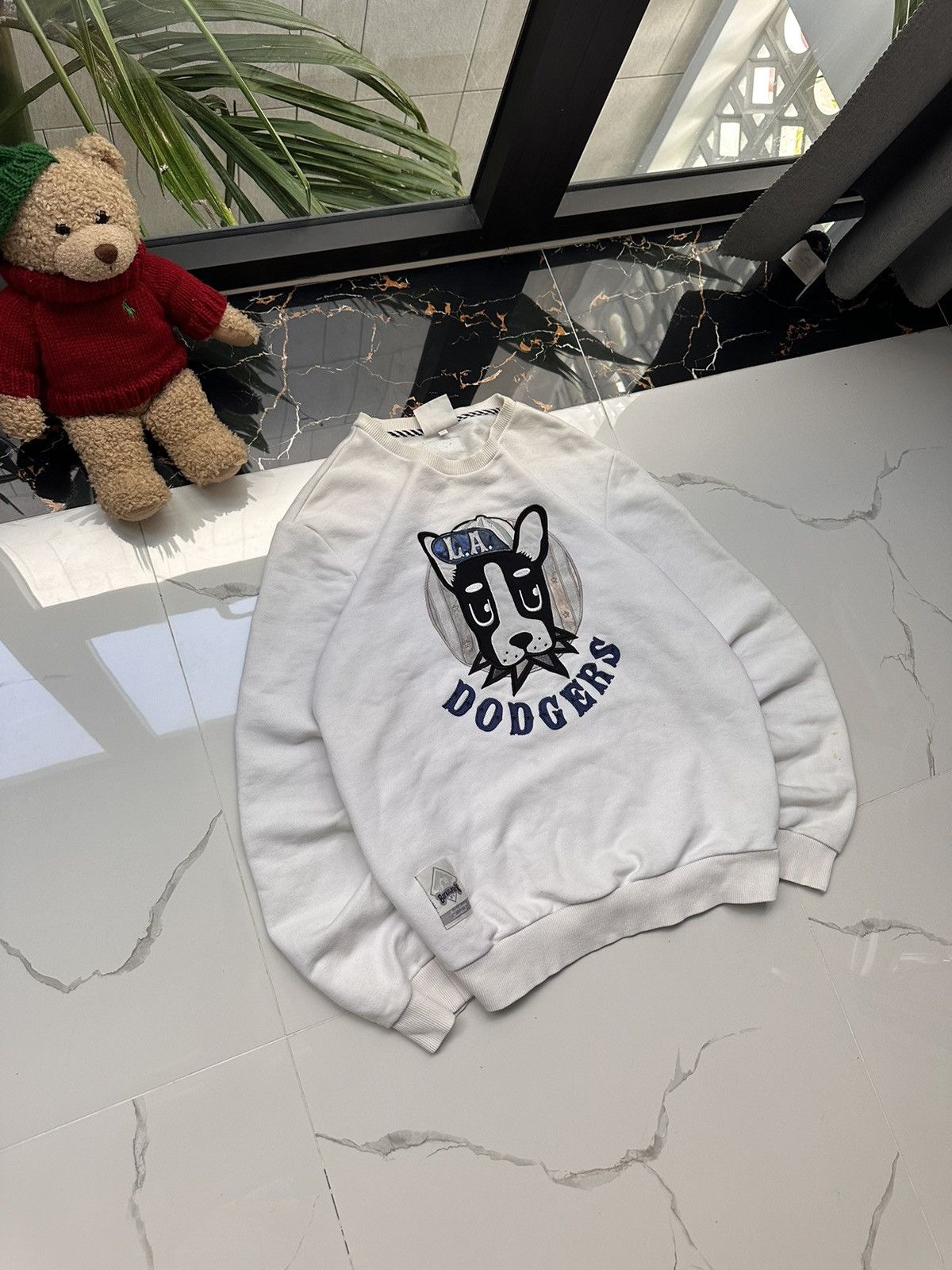 MLB × Vintage MLB LA DODGERS VINTAGE BIG LOGO SWEATSHIRT Size US L / EU 52-54 / 3 - 2 Thumbnail