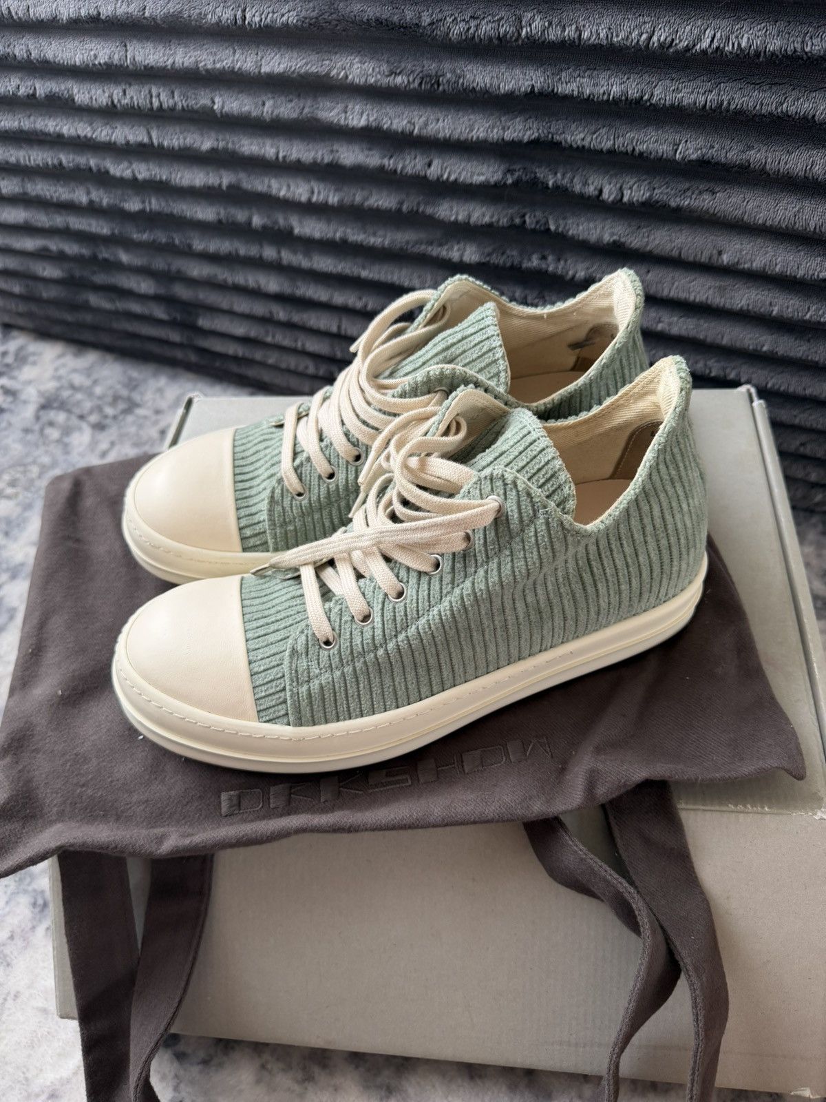 Rick Owens Green corduroy rick owens Size US 7 / EU 40 - 6 Thumbnail