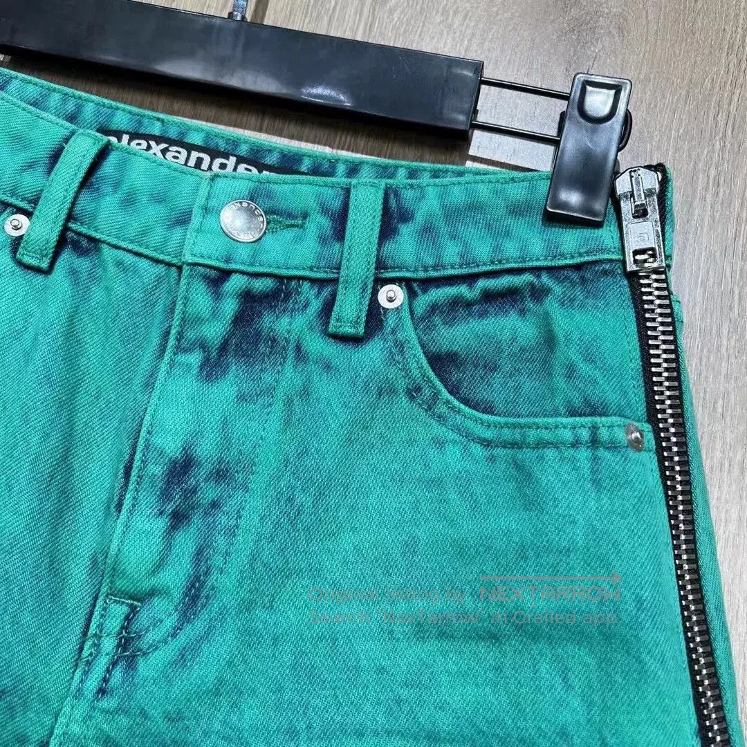 Alexander Wang Alexander Wang Green Denim Shorts. Size 24" / US 00 / IT 34 - 3 Thumbnail