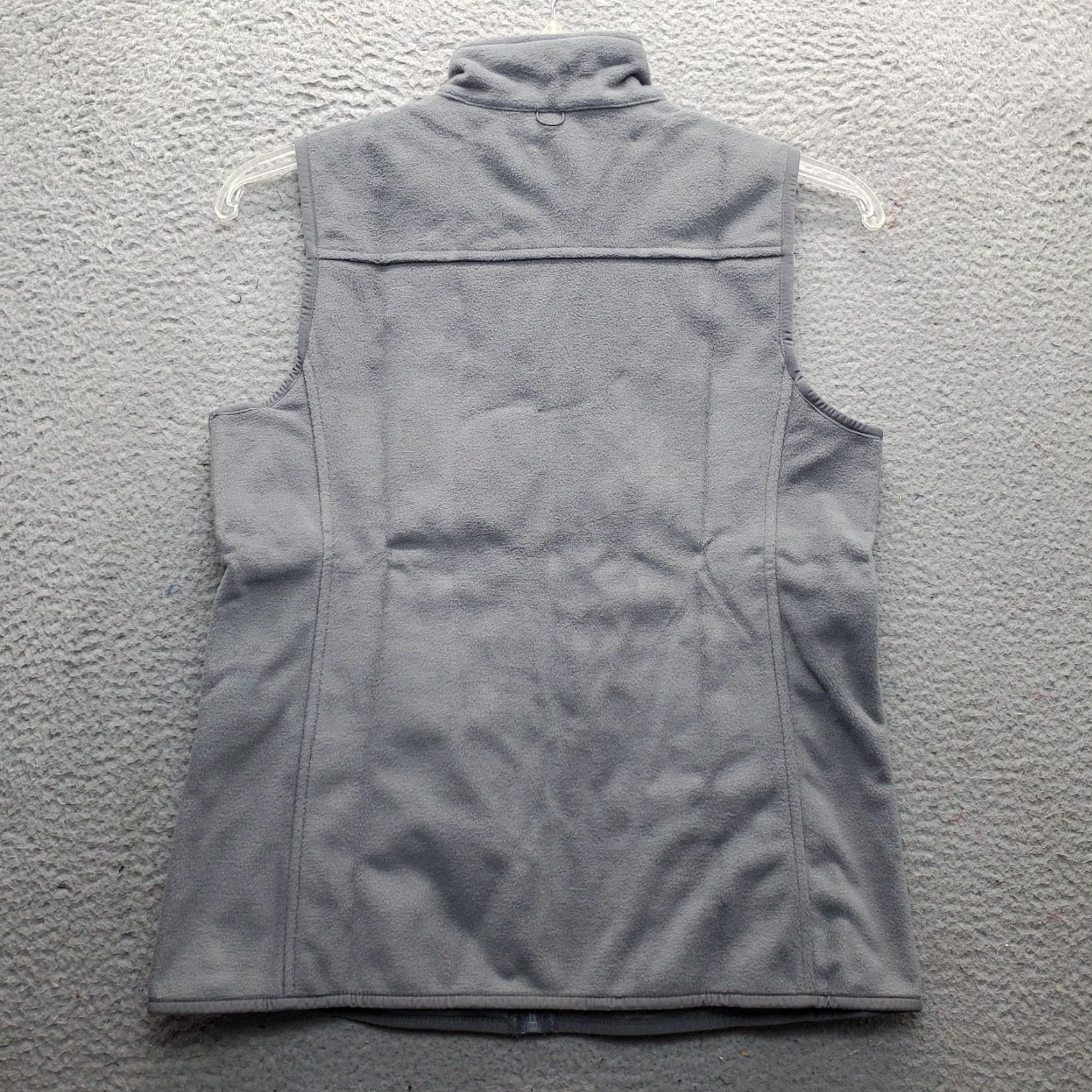 Lands' End Lands' End Marinac Vest Womens S Gray Fleece Sleeveless Mock Neck Full Zip Size S / US 4 / IT 40 - 2 Thumbnail