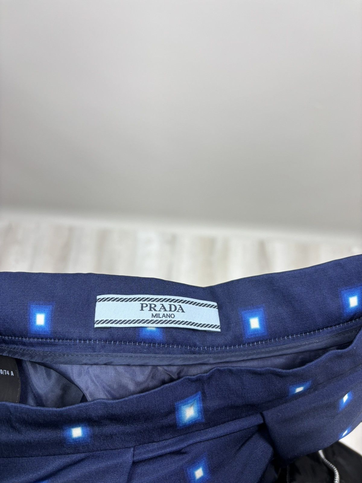 Prada Womens skirt Prada Size 44 Color Blue Size 30" / US 8 / IT 44 - 8 Thumbnail