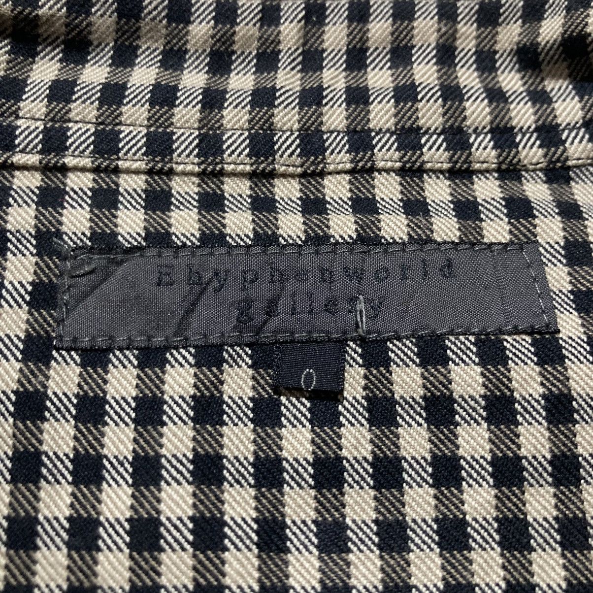 Japanese Brand 2000s Ehypenworld Gallery Asymastrical Bikers Jacket Plaid Size US XS / EU 42 / 0 - 20 Thumbnail