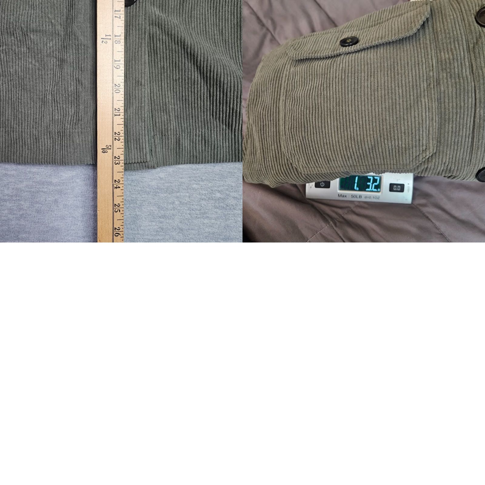 AVEC LES FILLES Avec Les Filles Women's Corduroy Jacket L Green Button Front Utility Jacket Size L / US 10 / IT 46 - 8 Thumbnail