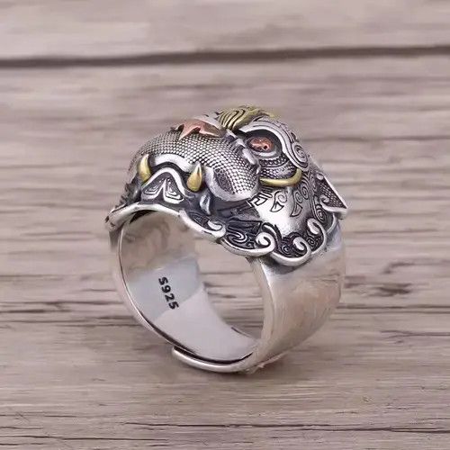 Japanese Brand Dragon Ring Adjustable 925 Sterling Silver Size ONE SIZE - 3 Thumbnail