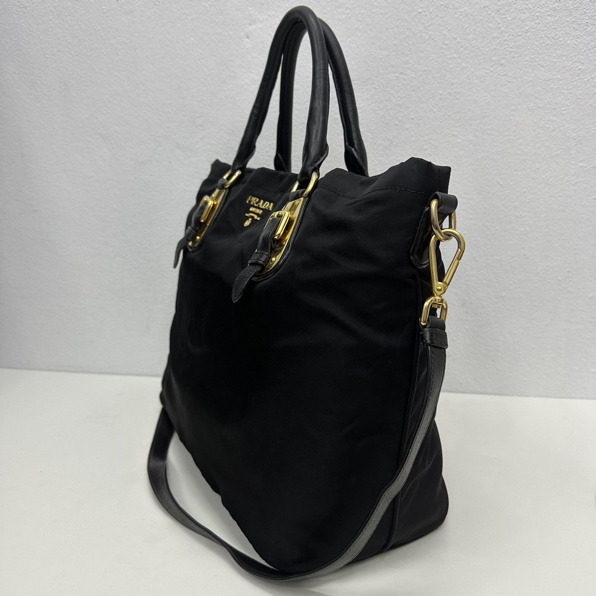 Prada ‼️LASTDROP‼️ AUTHENTIC PRADA TESSUTO CALF TOTE WITH LONG STRAP Size ONE SIZE - 6 Thumbnail