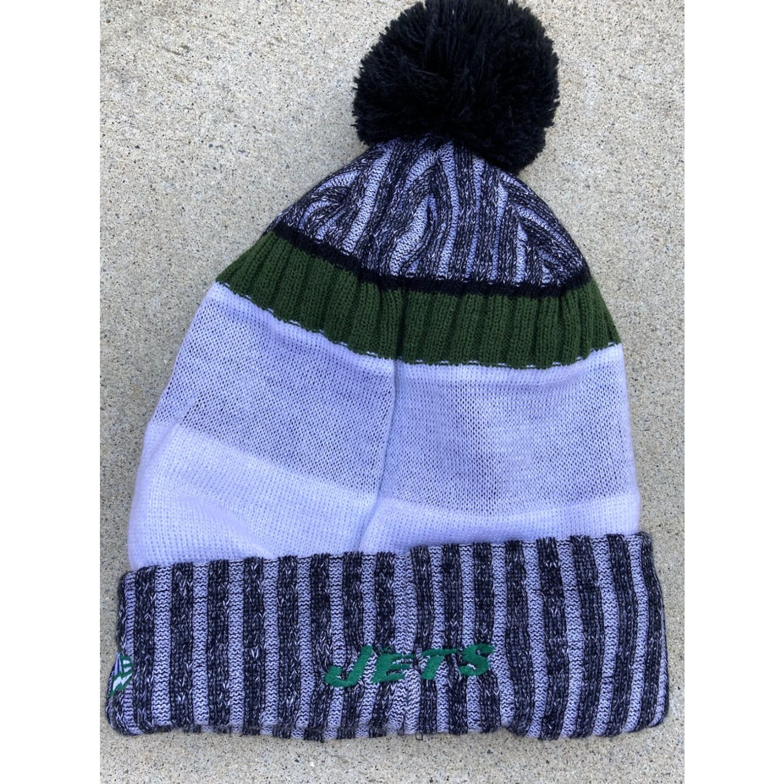 New Era New Era New York Jets Multicolor NFL Spell-Out Beanie One Size Tassel NY Size ONE SIZE - 4 Thumbnail