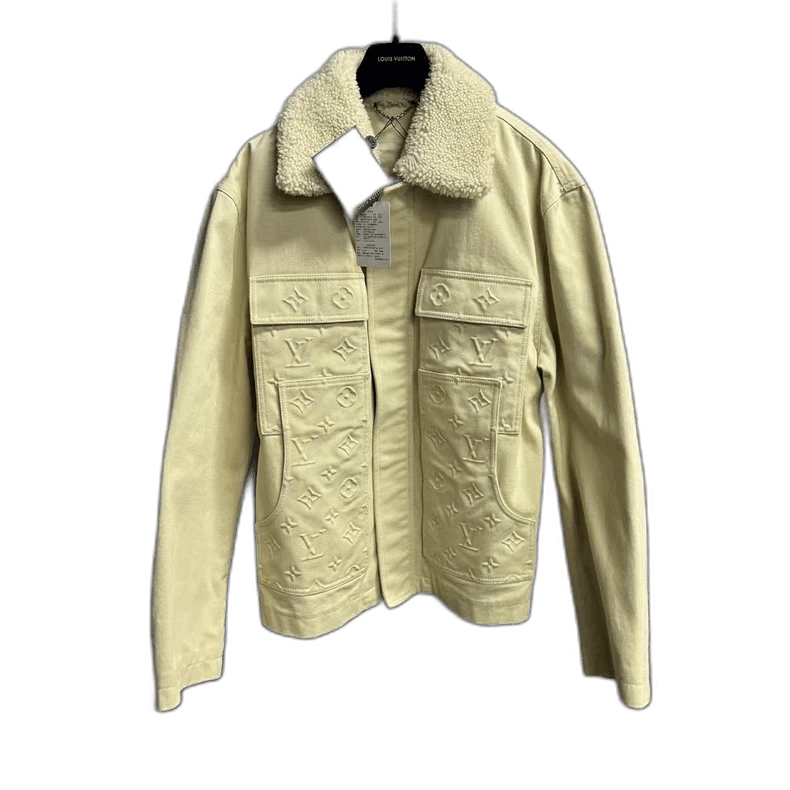 Louis Vuitton Louis Vuitton Beige Detachable Collar Jacket-yf Size US L / EU 52-54 / 3 - 1 Thumbnail