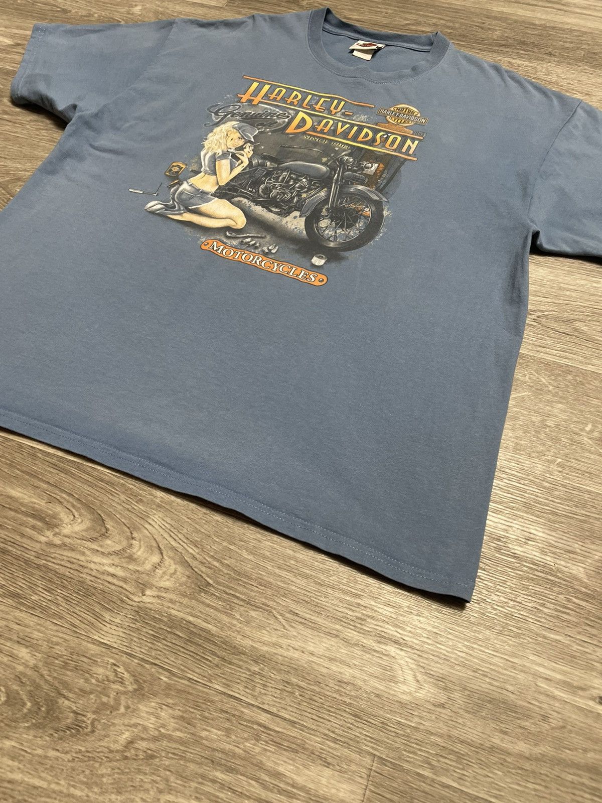 Harley Davidson Vintage Harley Davidson Newcastle England 2013s T-Shirt Size US XL / EU 56 / 4 - 5 Thumbnail