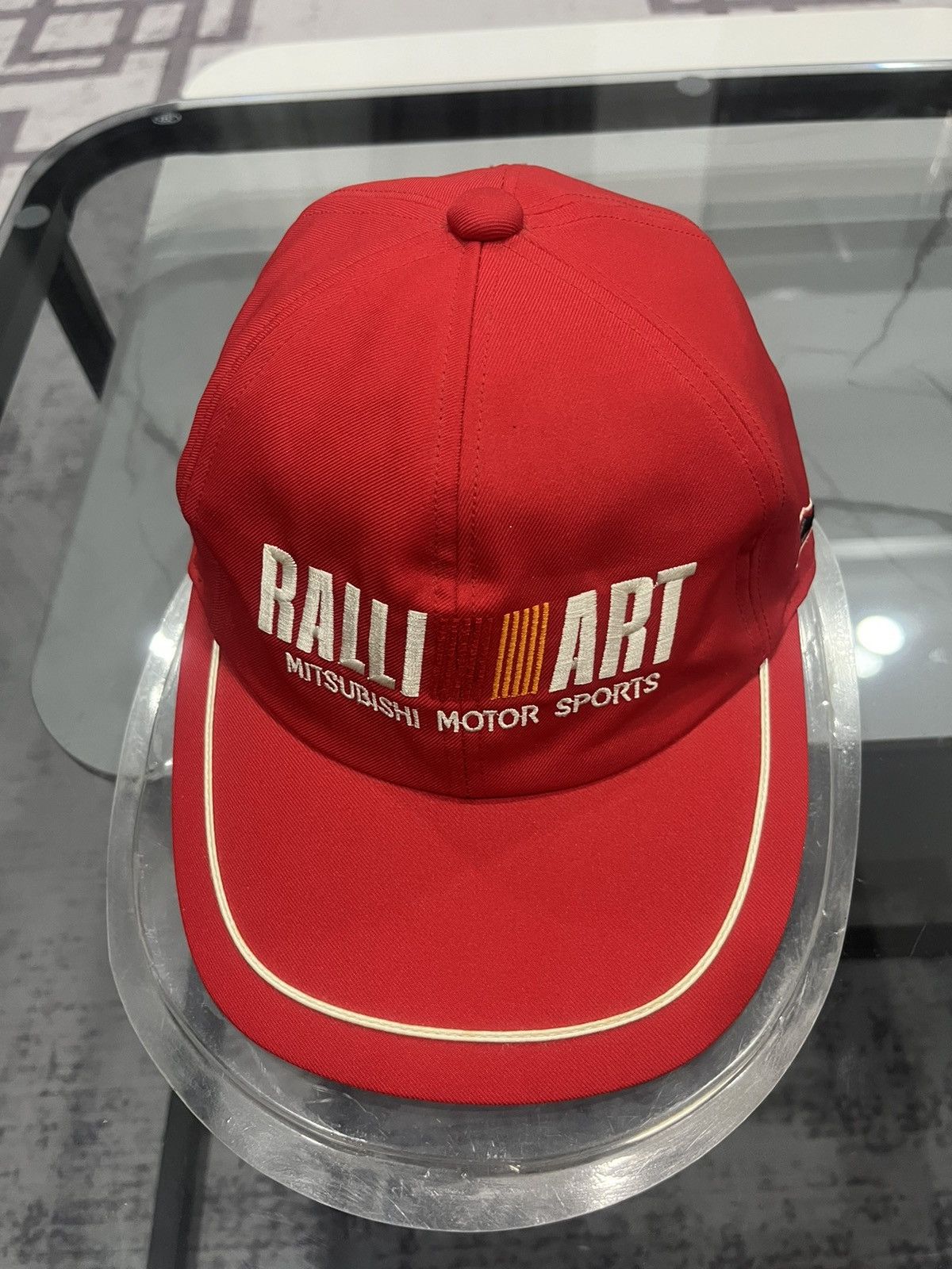 Vintage VINTAGE RALLIART MITSUBISHI RACING MOTORSPORT HAT Size ONE SIZE - 5 Thumbnail