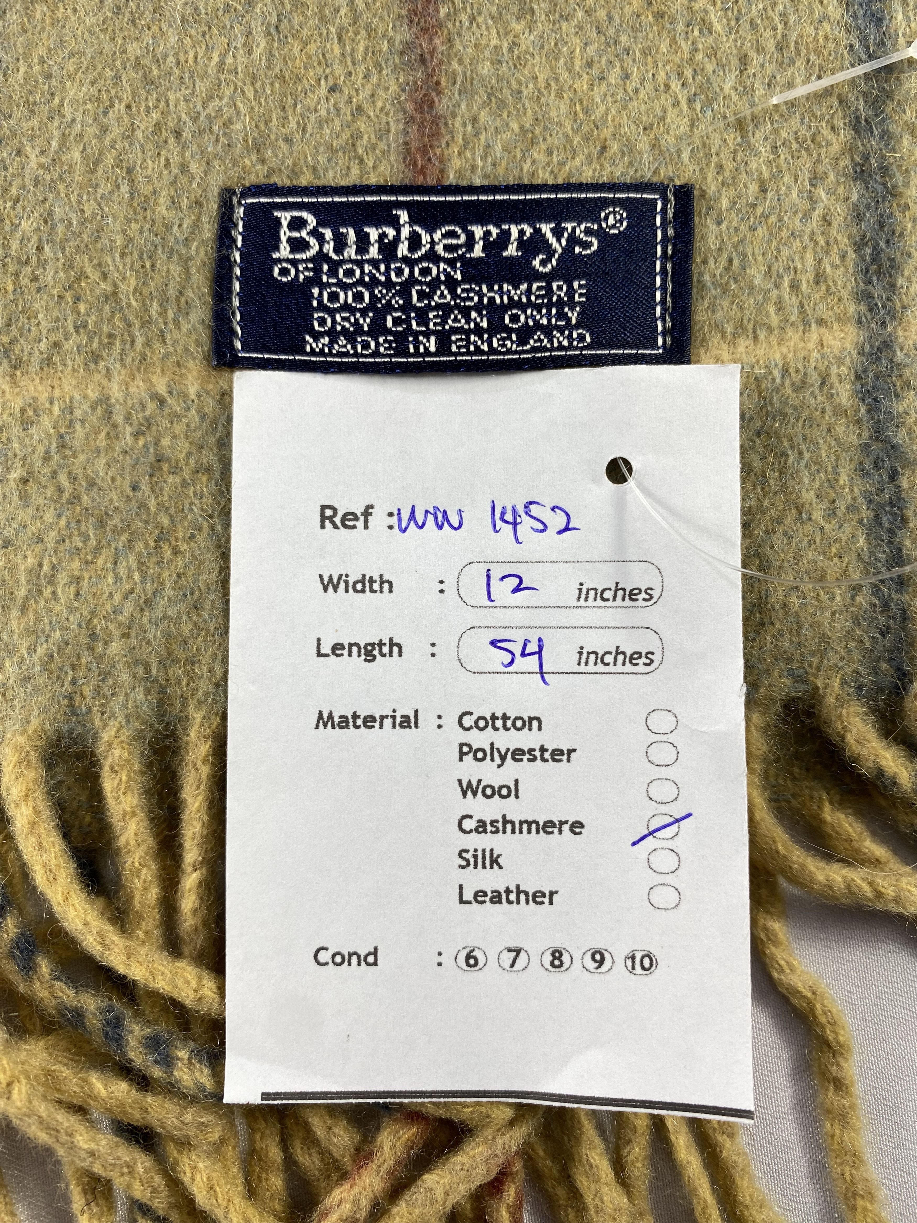 Burberry × Vintage Burberry Scarf / Muffler / Neckwear - WW1452 Size ONE SIZE - 5 Thumbnail