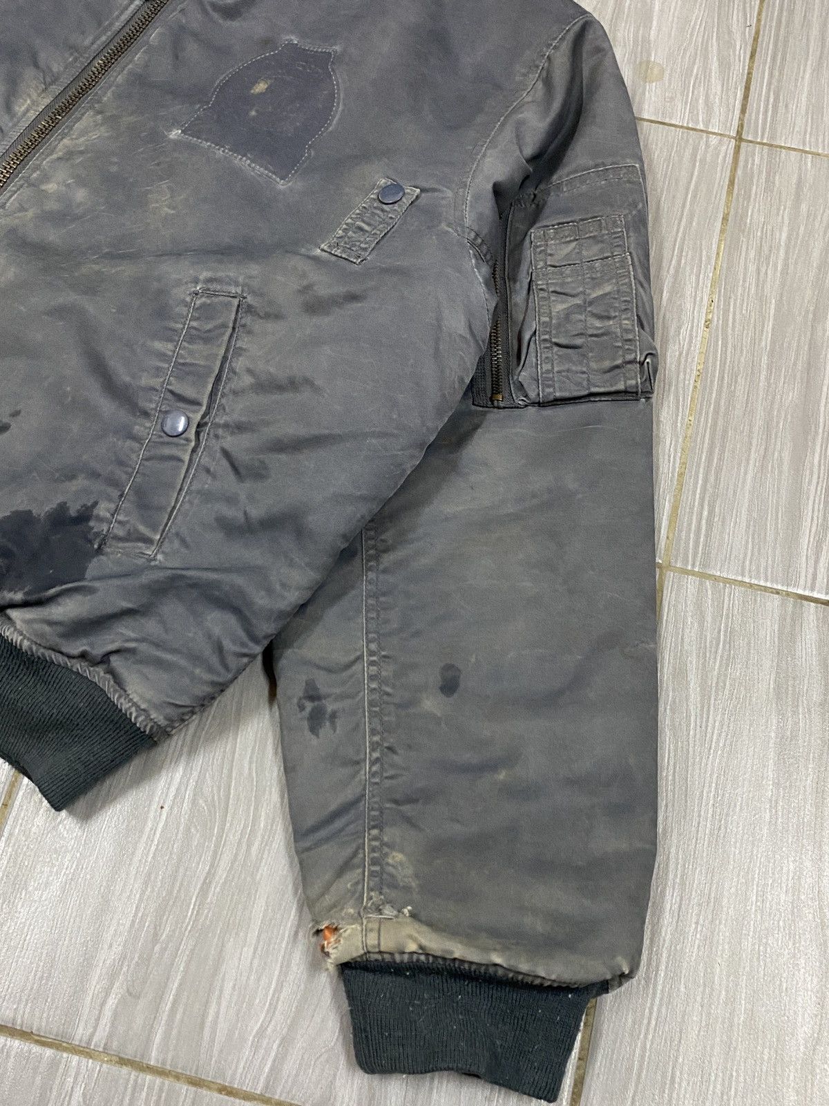 Japanese Brand Vintage MA 1 Bomber Jacket Coffe Boss Suntory Size US L / EU 52-54 / 3 - 6 Thumbnail