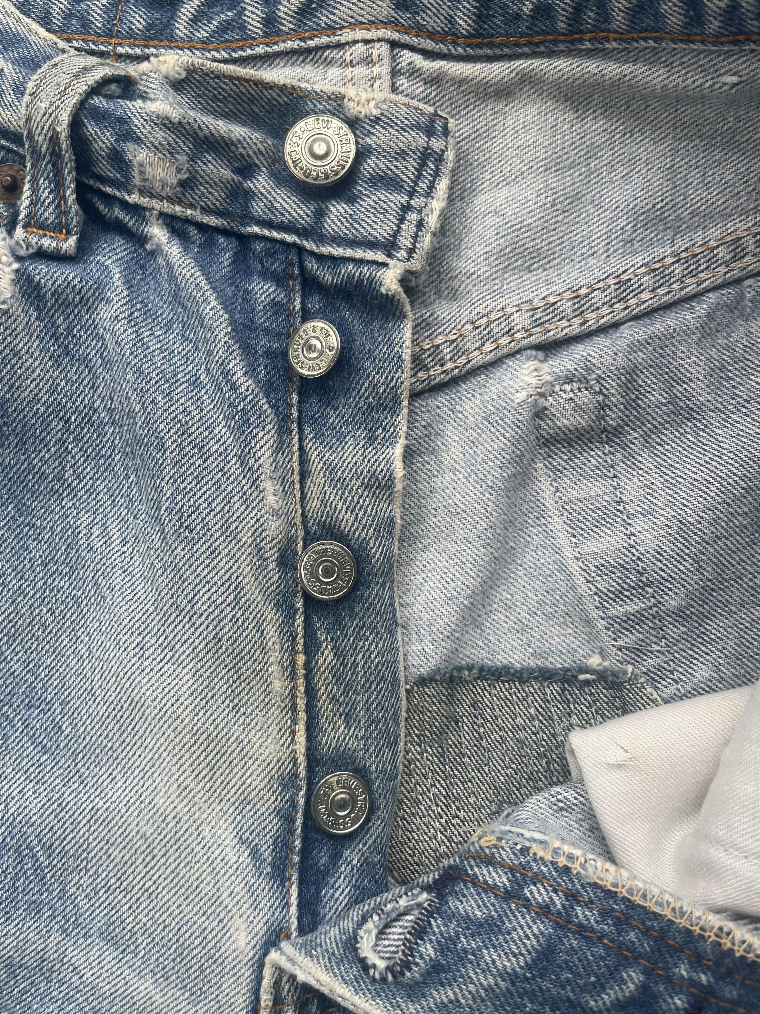 Levi's Vintage 80's Levis 501 e Distresed Size US 29 - 9 Thumbnail
