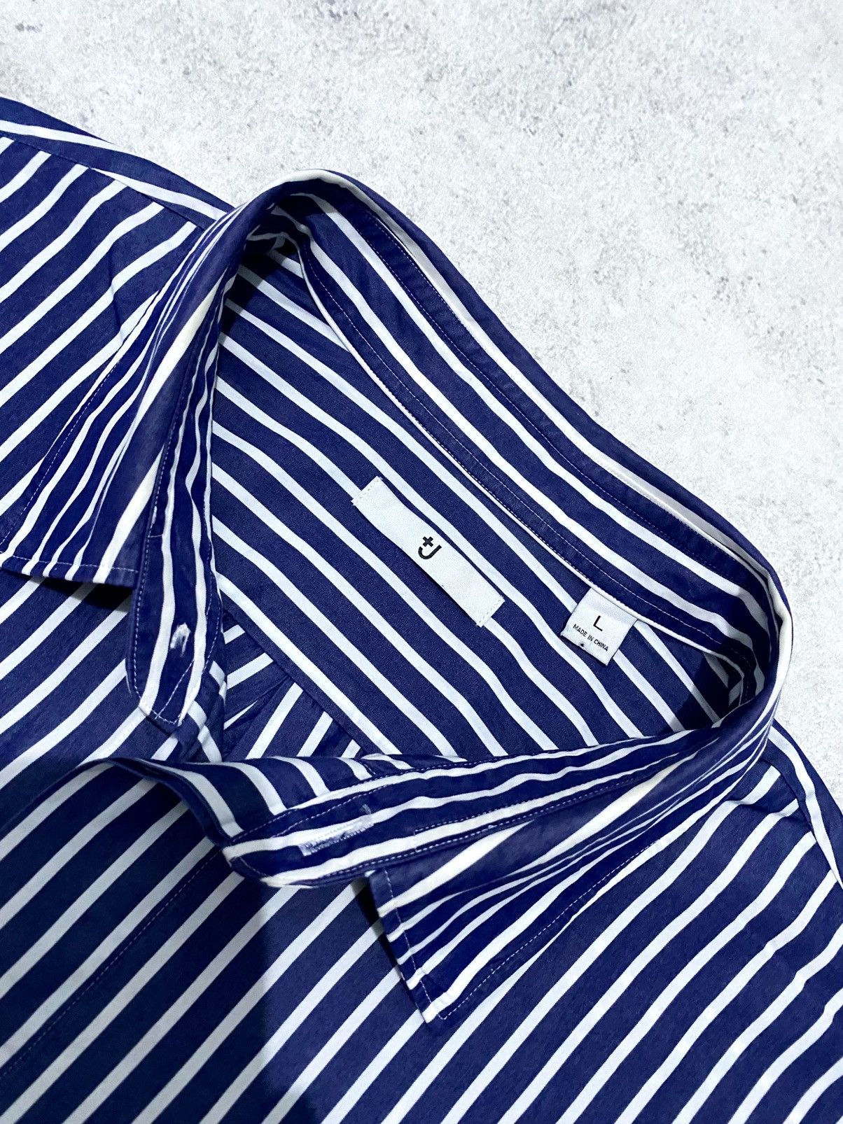Japanese Brand × Jil Sander × Uniqlo Uniqlo x Jil Sander (+J) Oversize Stripe Shirt Size US L / EU 52-54 / 3 - 7 Thumbnail
