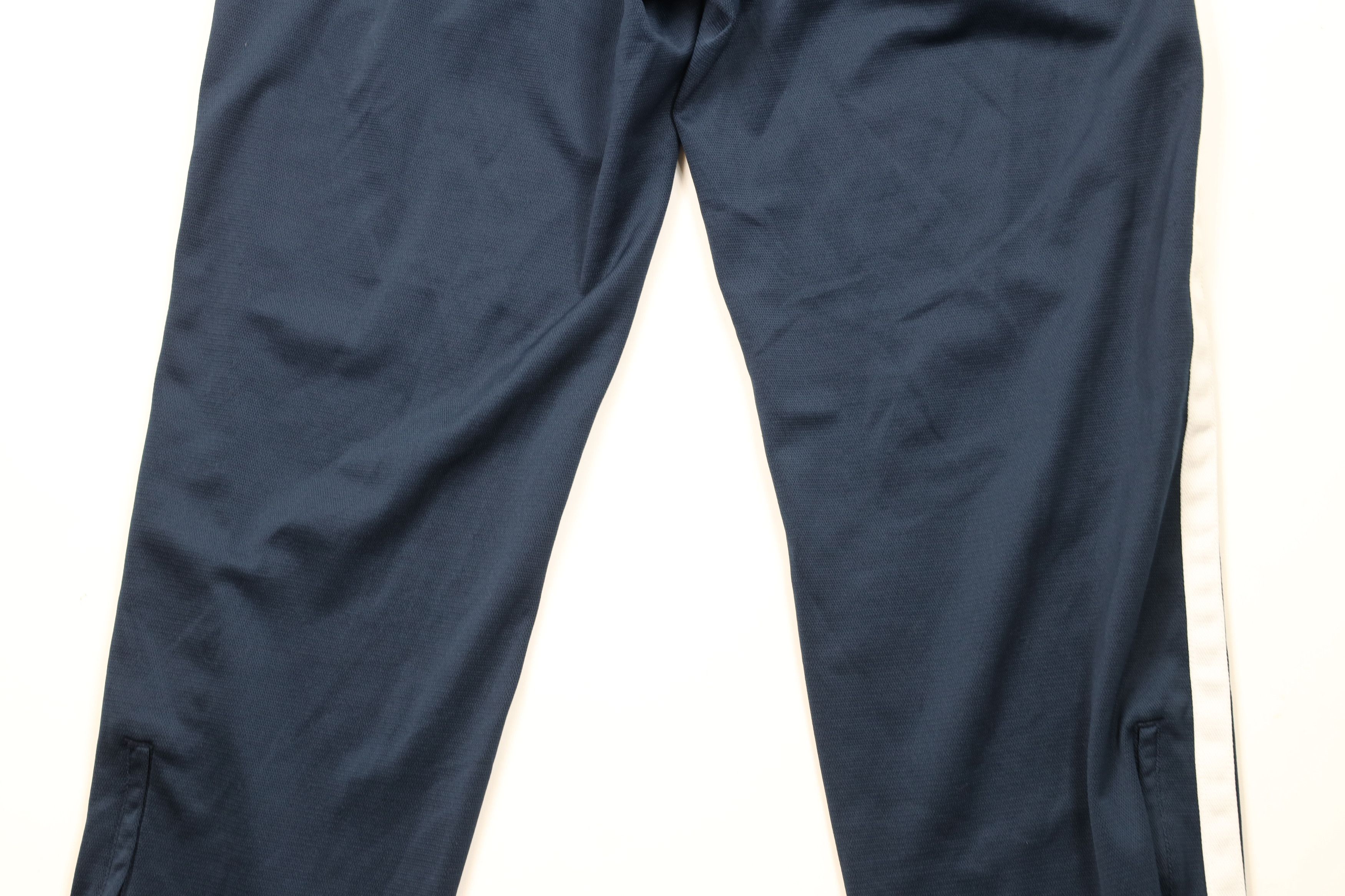 Nike × Vintage Vintage 90s Y2K Nike Scott Mini Swoosh Wide Leg Pants Blue Size US 36 / EU 52 - 12 Thumbnail