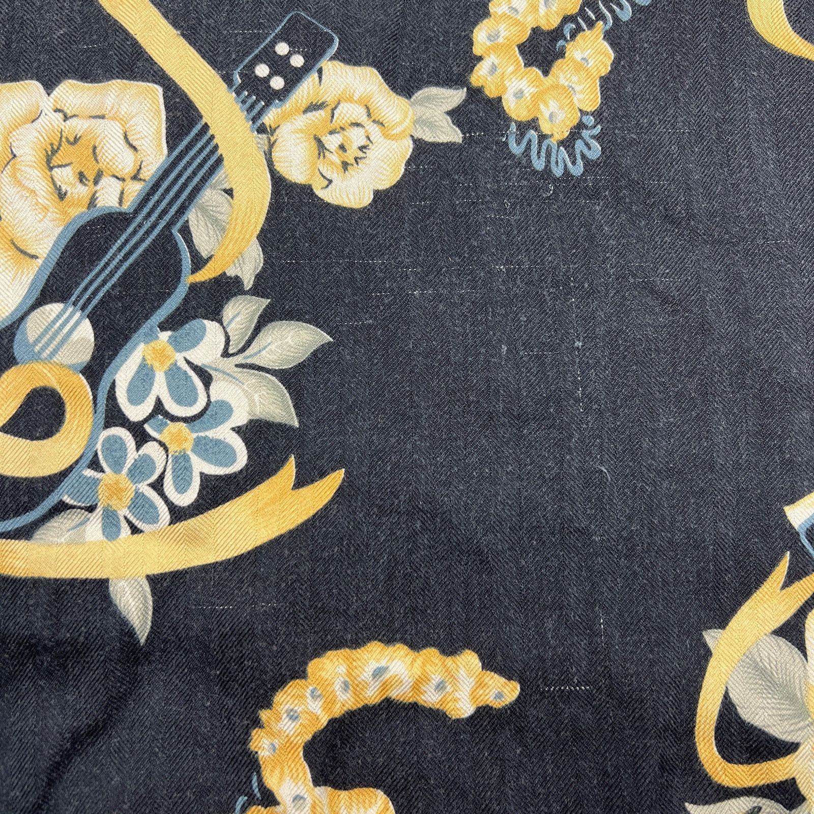Tommy Bahama Tommy Bahama Silk Hawaiian Shirt Button Down Black Guitars Size US XL / EU 56 / 4 - 7 Thumbnail
