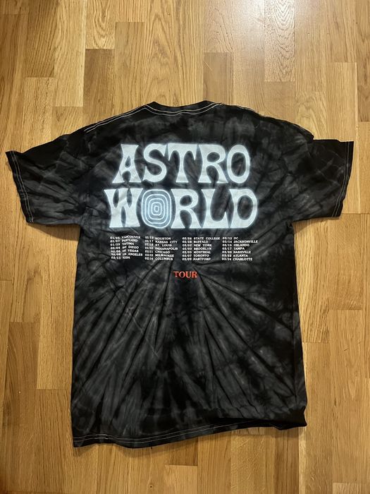 tie dye astroworld shirt long sleeve