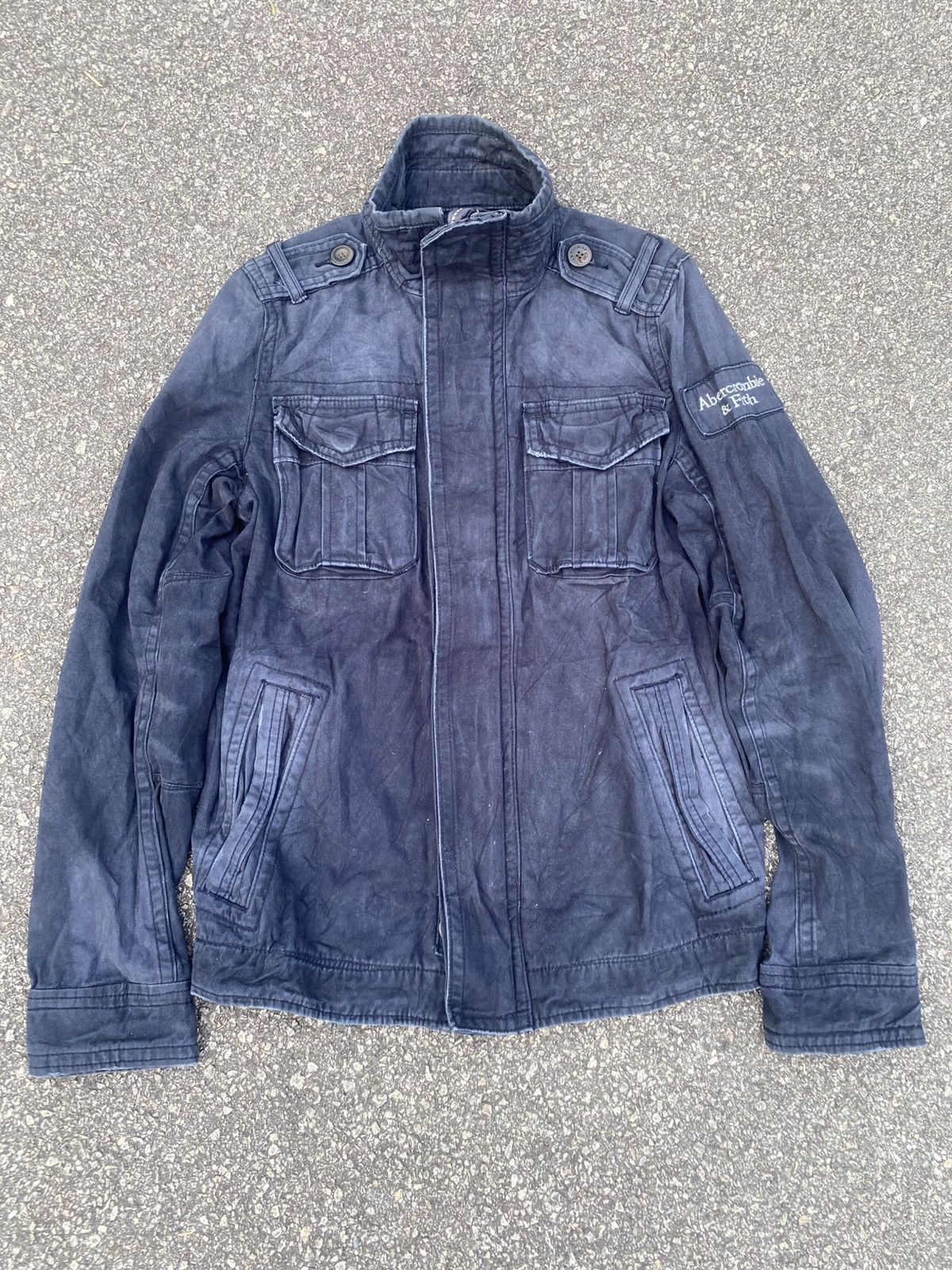 Vintage Abercrombie & fitch vintage acid wash denim Sentinel Jacket Size US S / EU 44-46 / 1 - 1 Thumbnail