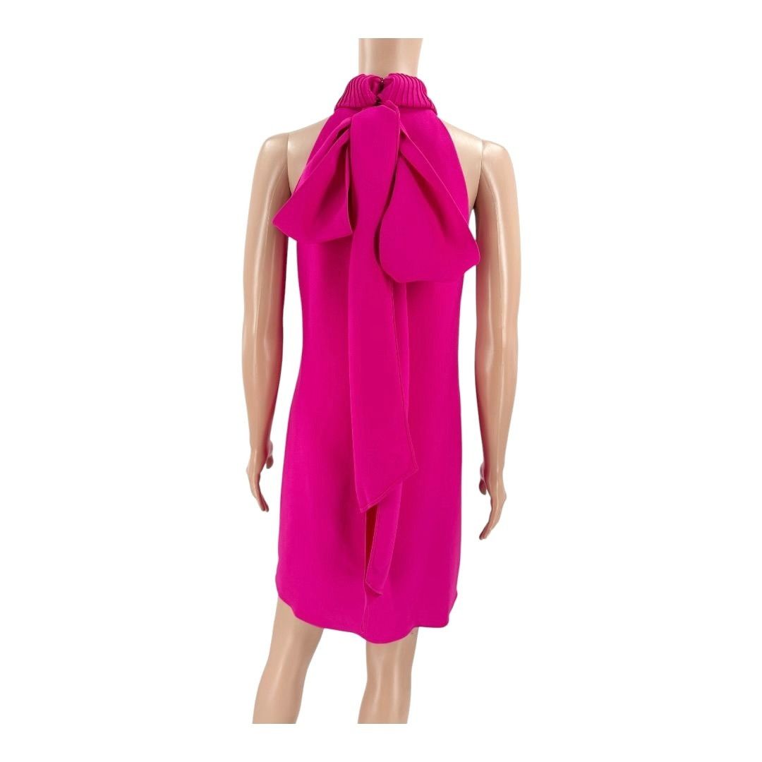 Brandon Maxwell Brandon Maxwell Dress Bow Back Mini Pink Fuchsia US2 Size XS / US 0-2 / IT 36-38 - 4 Thumbnail
