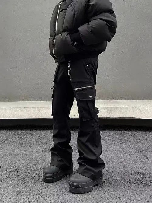 Japanese Brand Street retro heavyweight zipper pocket cargo trousers Size US 32 / EU 48 - 4 Thumbnail