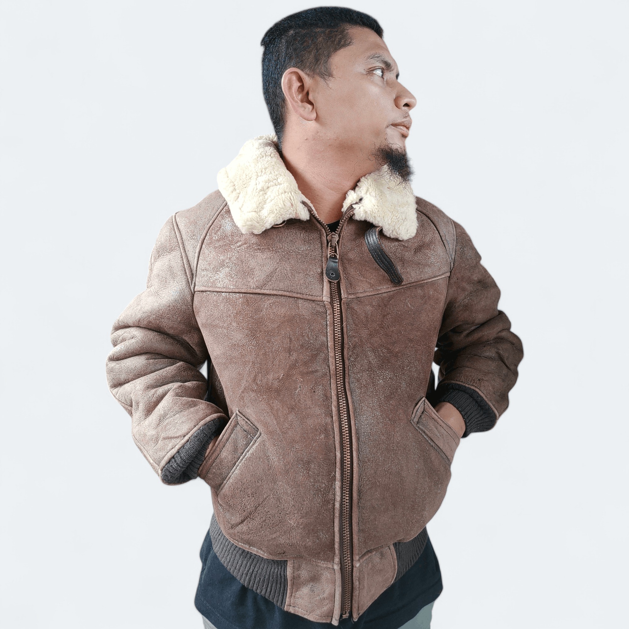 Avirex Vintage Avirex B-6 Sheepskin Leather Jacket Size US L / EU 52-54 / 3 - 24 Thumbnail