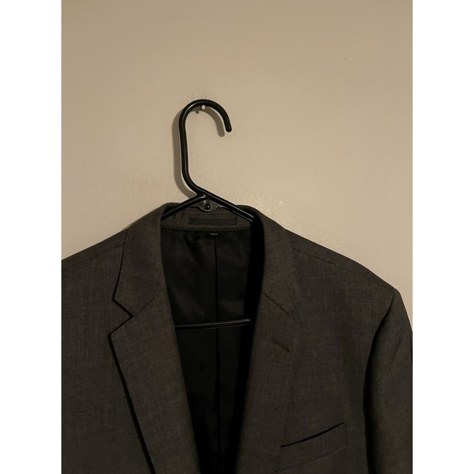 J.Crew VINTAGE J.Crew Blazer 40S Dark Gray Tollegno 1900 Wool Blazer Coat Jacket - Men's Short Wool Blazer Mens 40S Size 40R - 2 Thumbnail
