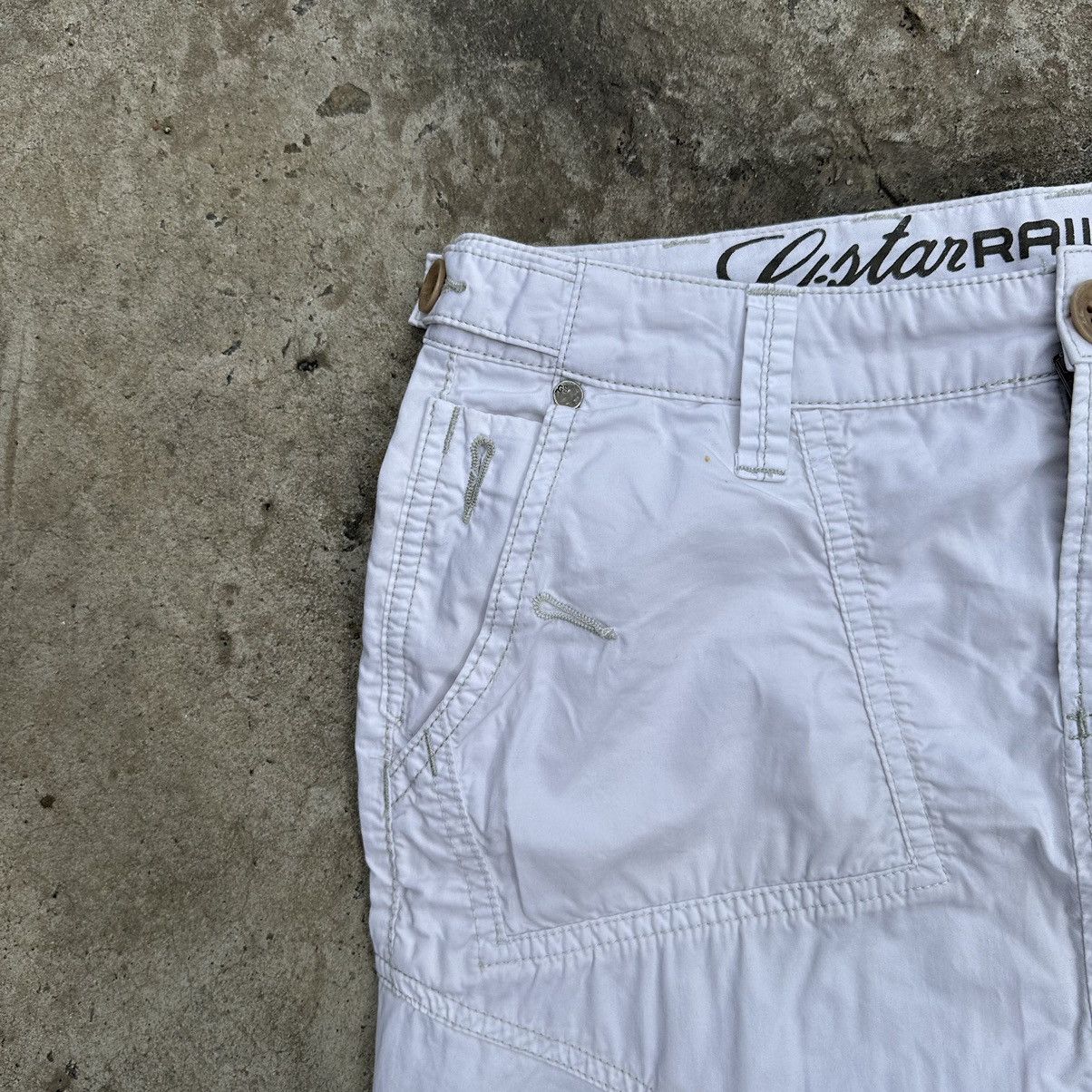 G-Star Vintage G star Raw Midi Skirt Y2K Multi pocket Grunge 00s Size 27" / US 4 / IT 40 - 6 Thumbnail