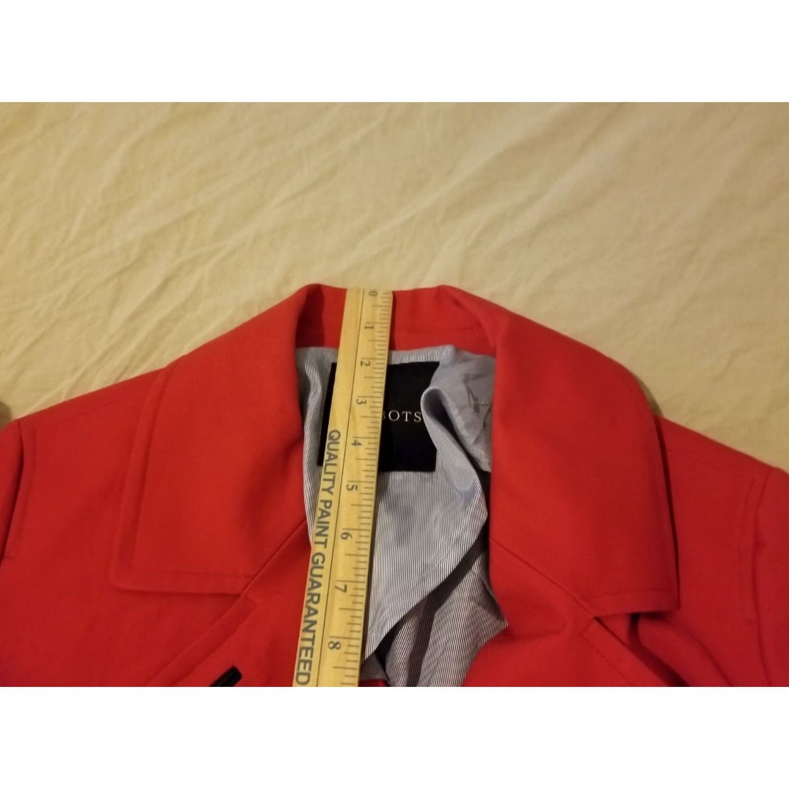 Talbots Womens Talbots Jacket 14 Red Pea Coat Cotton Coat Mens? Size XL / US 12-14 / IT 48-50 - 5 Thumbnail