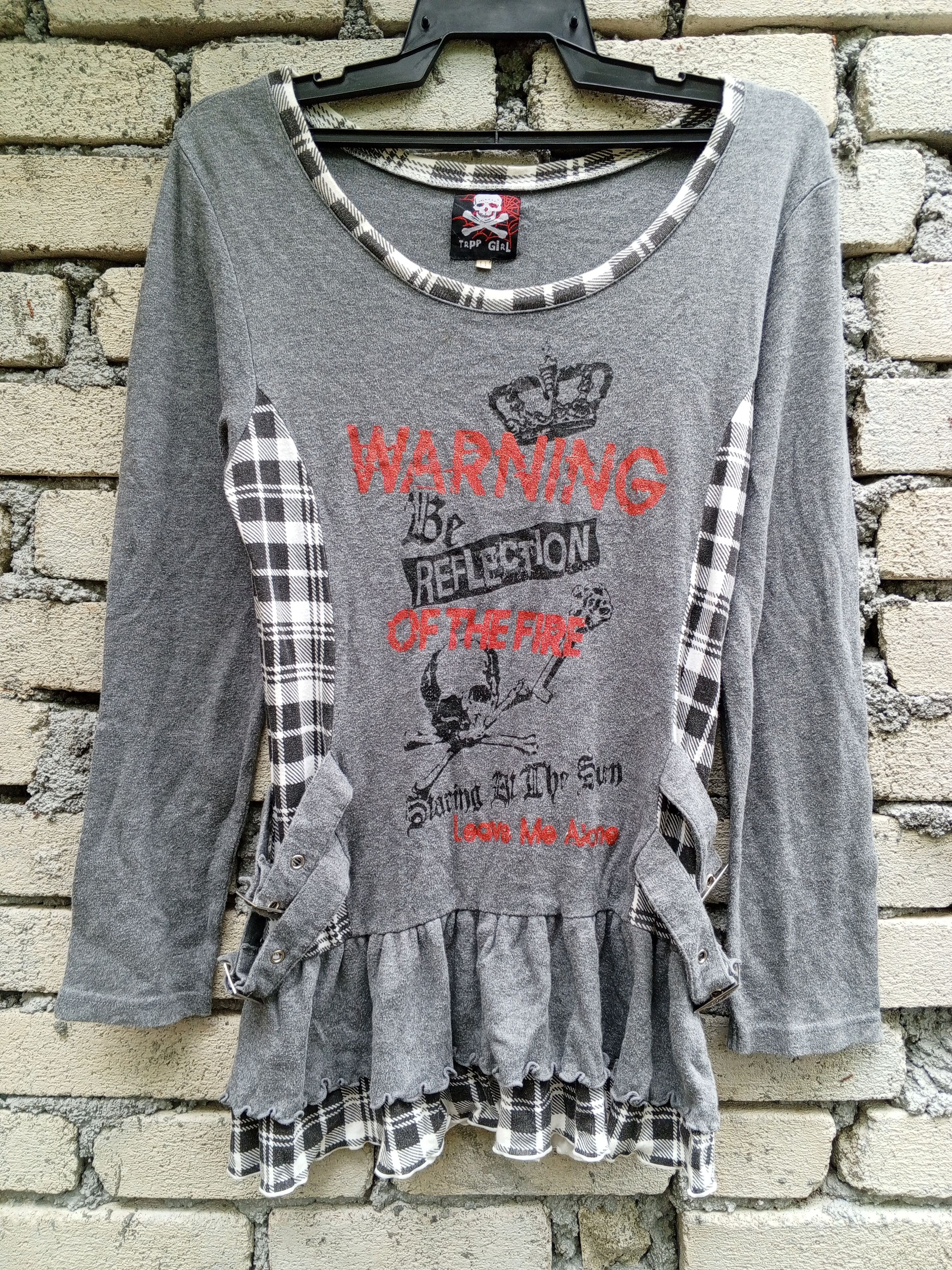 Japanese Brand {💥 PUNK JAPAN💥 }Trop girl warning punk skull Size XS / US 0-2 / IT 36-38 - 1 Thumbnail