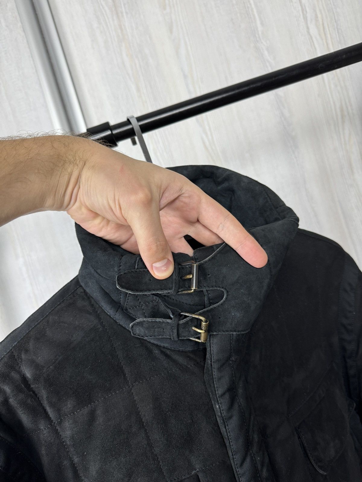 Yves Saint Laurent Yves Saint Laurent Rive Gauche leather suede biker jacket Size US L / EU 52-54 / 3 - 5 Thumbnail