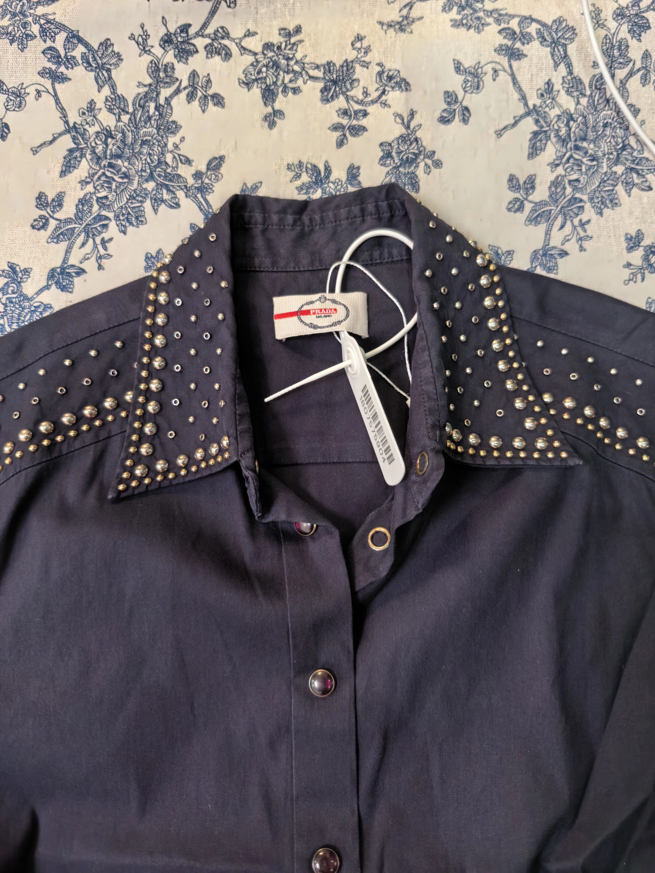 Prada Prada Rivet Shirt 40 Size S / US 4 / IT 40 - 2 Thumbnail
