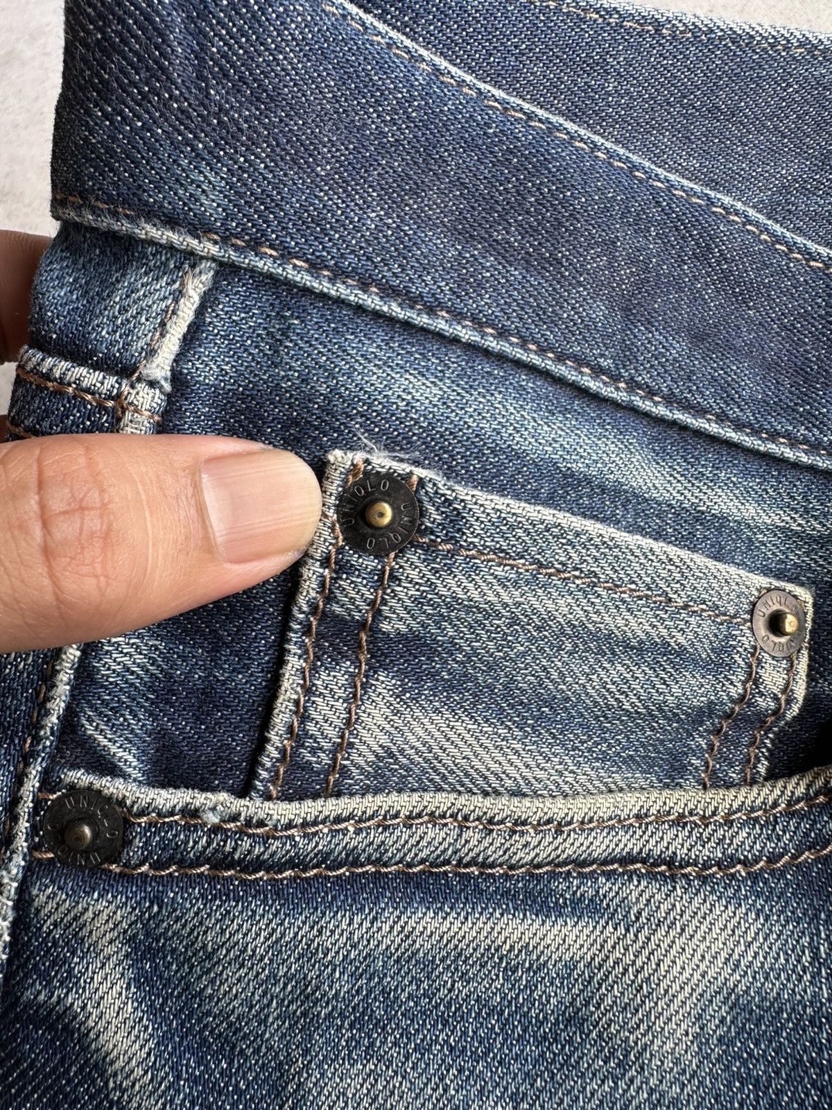 Kaihara Denim REDLINE ✨ Vintage UNIQLO JAPAN Jeans Kaihara Denim Pants Size US 32 / EU 48 - 7 Thumbnail