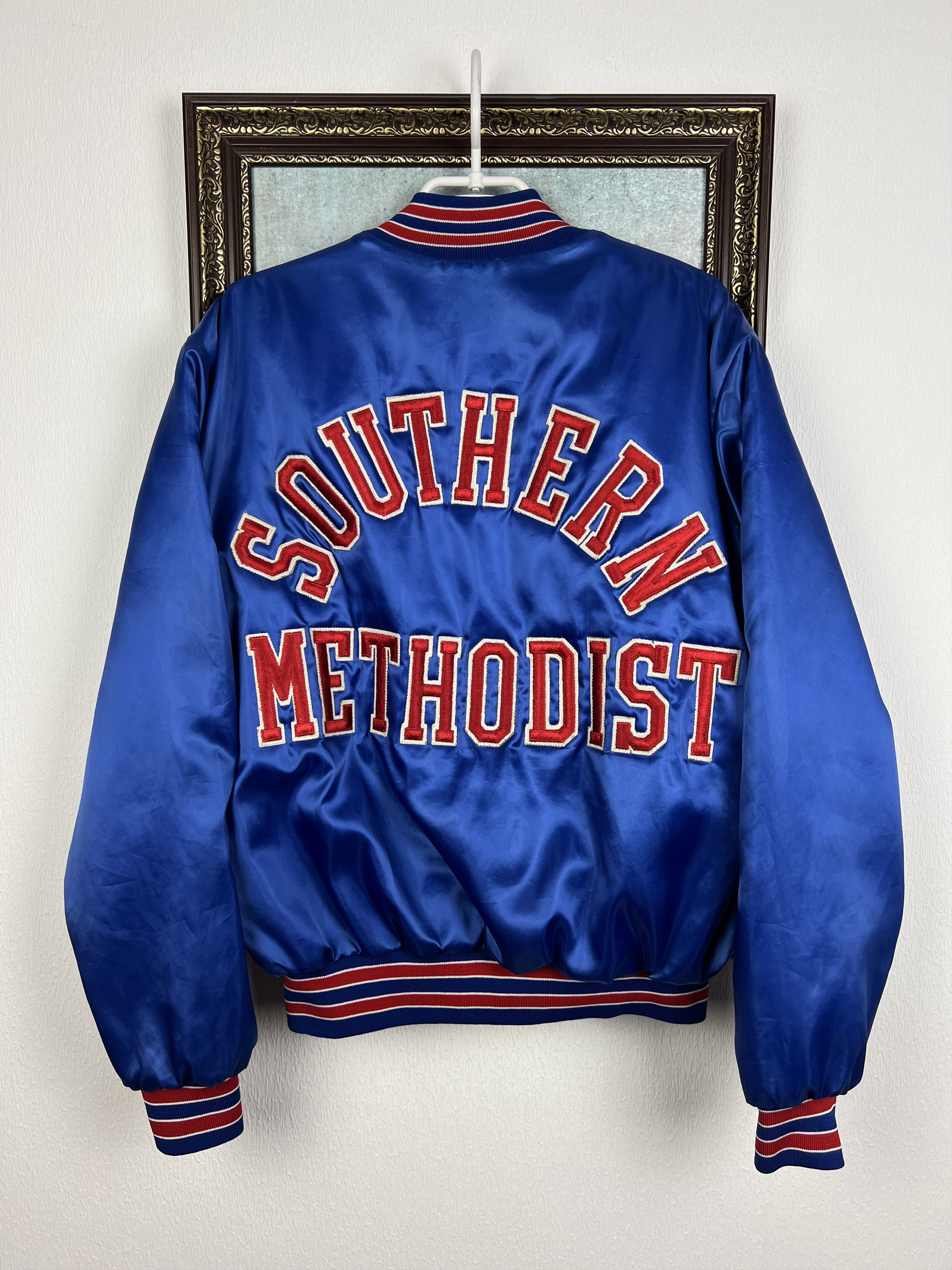 Swingster \Southern Methodist SMU Mustangs Satin Bomber Jacket Size US L / EU 52-54 / 3 - 1 Thumbnail
