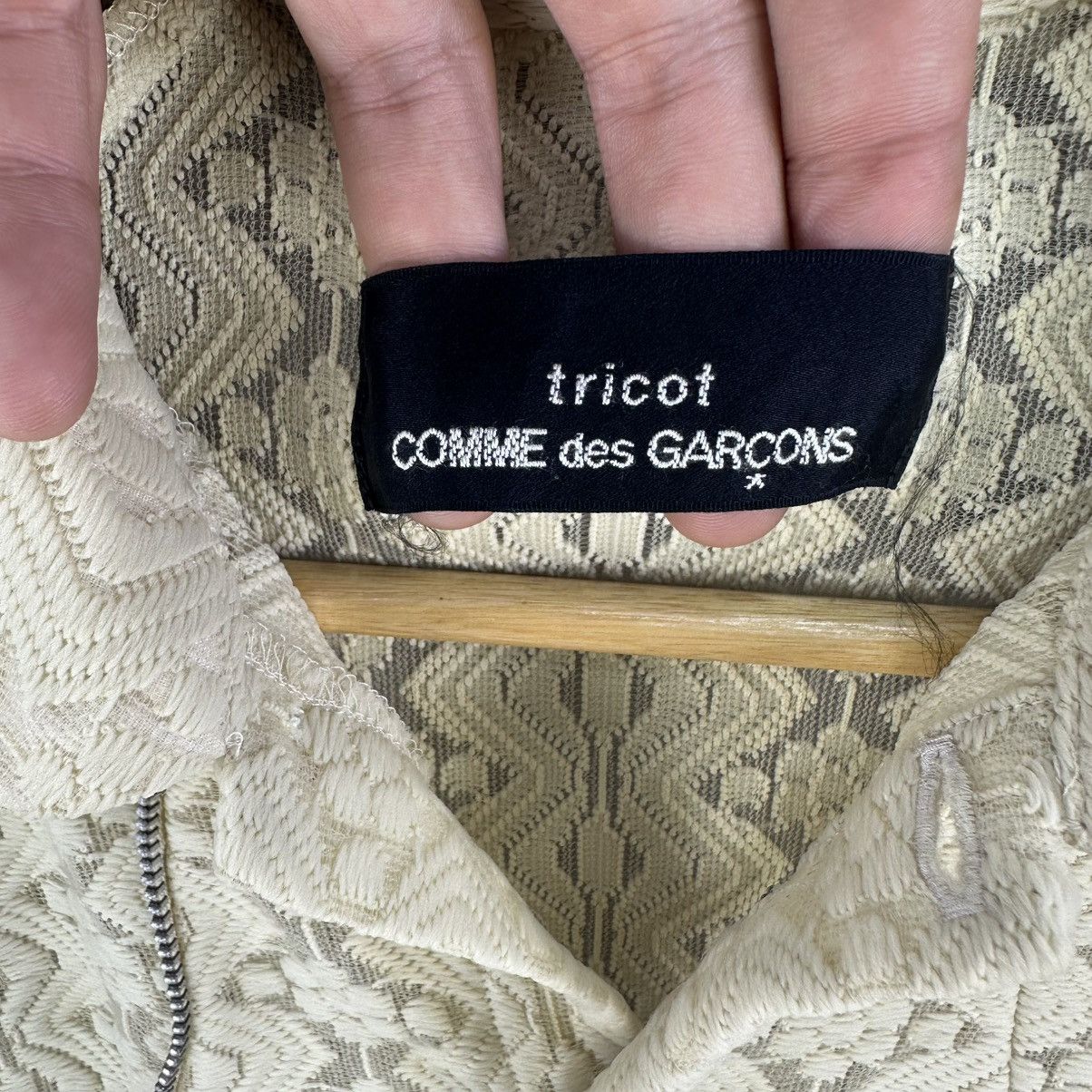 Comme des Garcons Vintage AD1999 Tricot CDG Lace Short Sleeve Button Up Blouse Size S / US 4 / IT 40 - 12 Thumbnail
