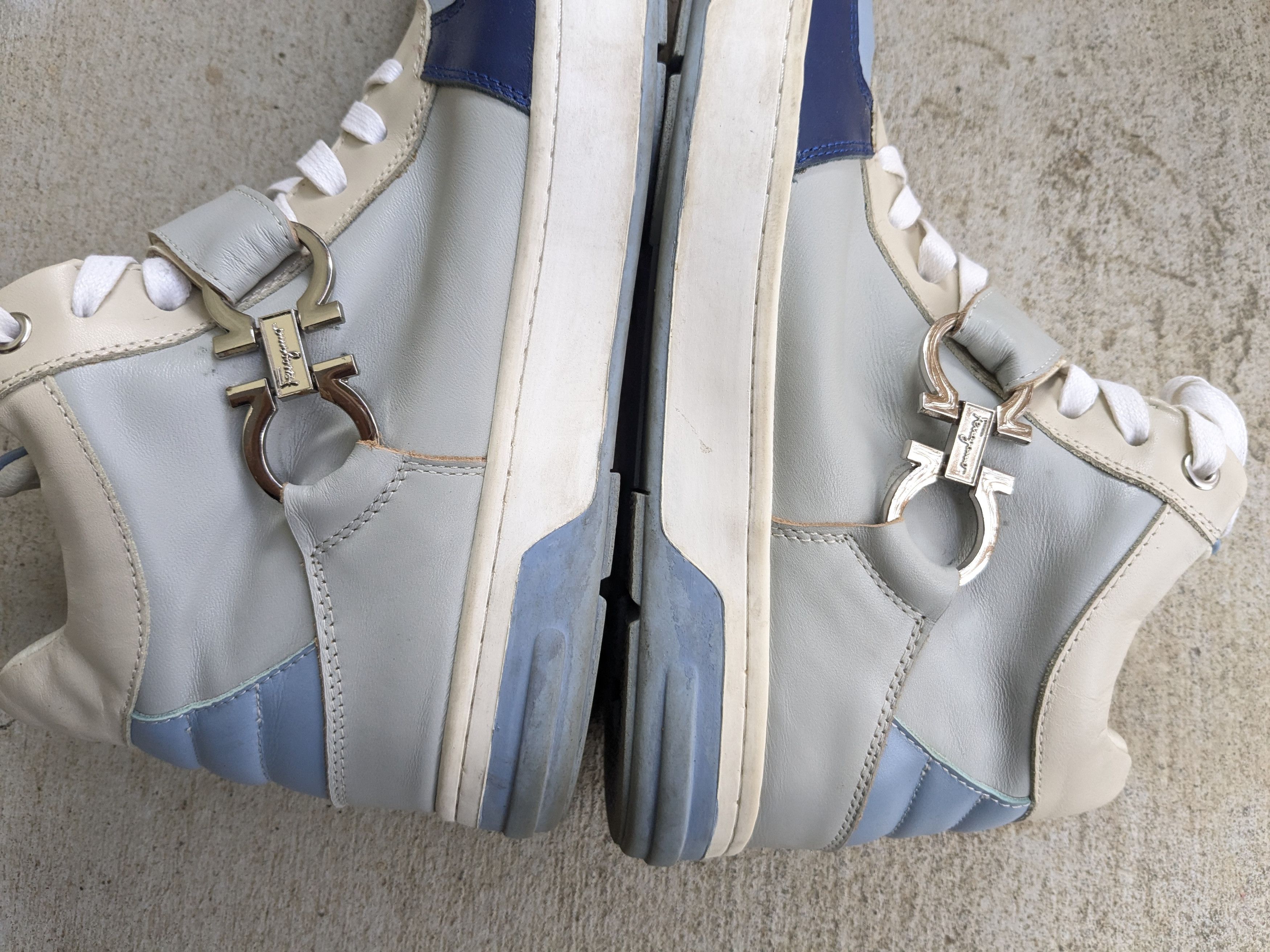 Salvatore Ferragamo Salvatore Ferragamo Nayon Sneakers Blue 8 41 Leather Size US 8 / EU 41 - 6 Thumbnail