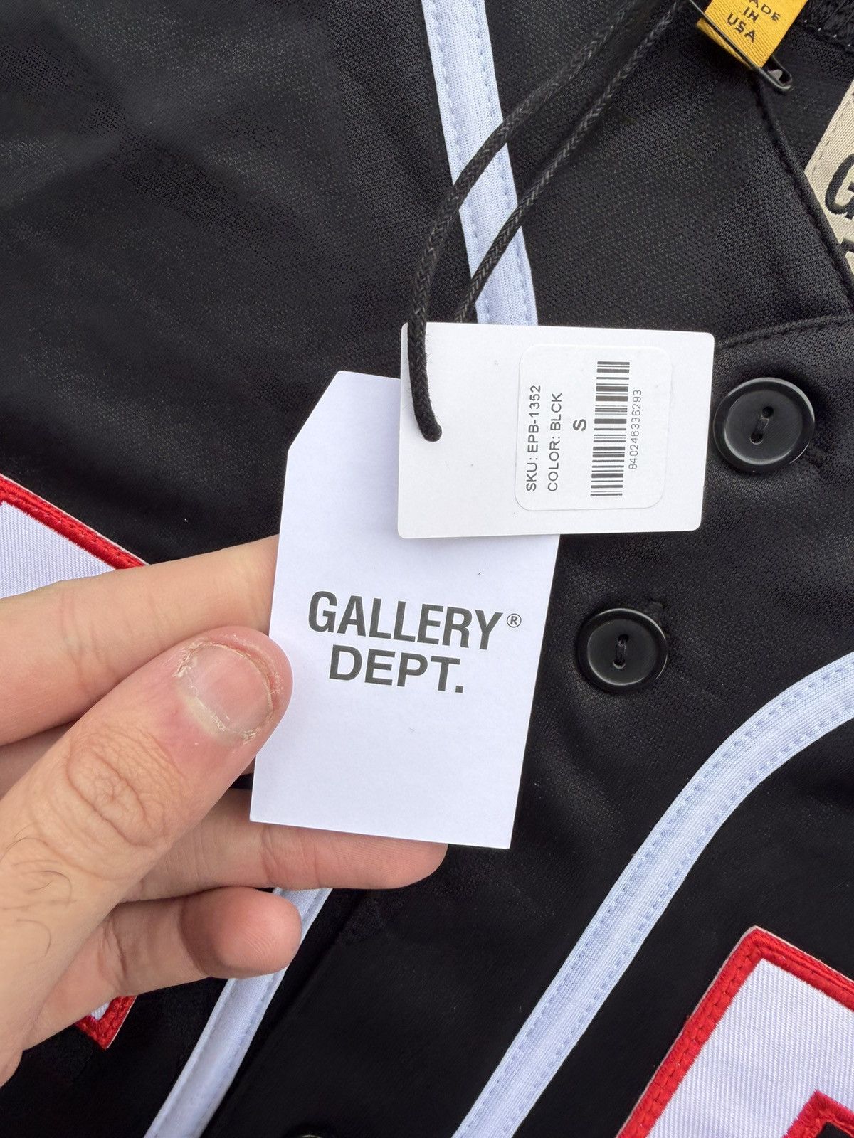 Gallery Dept. Gallery Dept. Echo Park Baseball Jersey – Black Small NWT Size US S / EU 44-46 / 1 - 11 Thumbnail