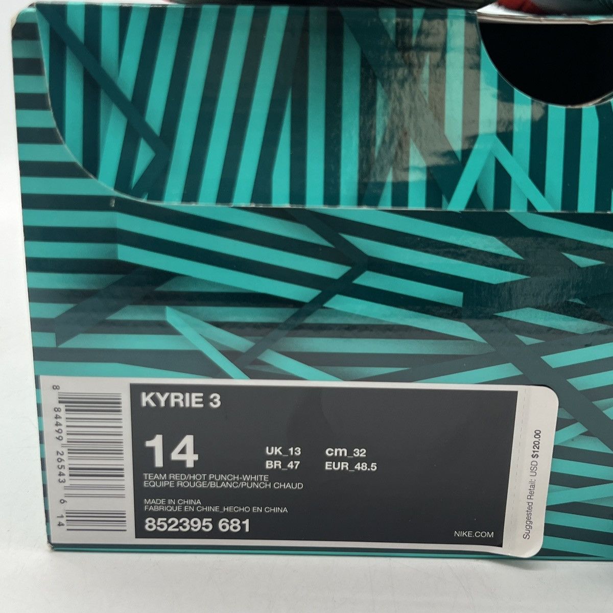 Nike Kyrie 3 hot punch Size US 14 / EU 47 - 6 Thumbnail