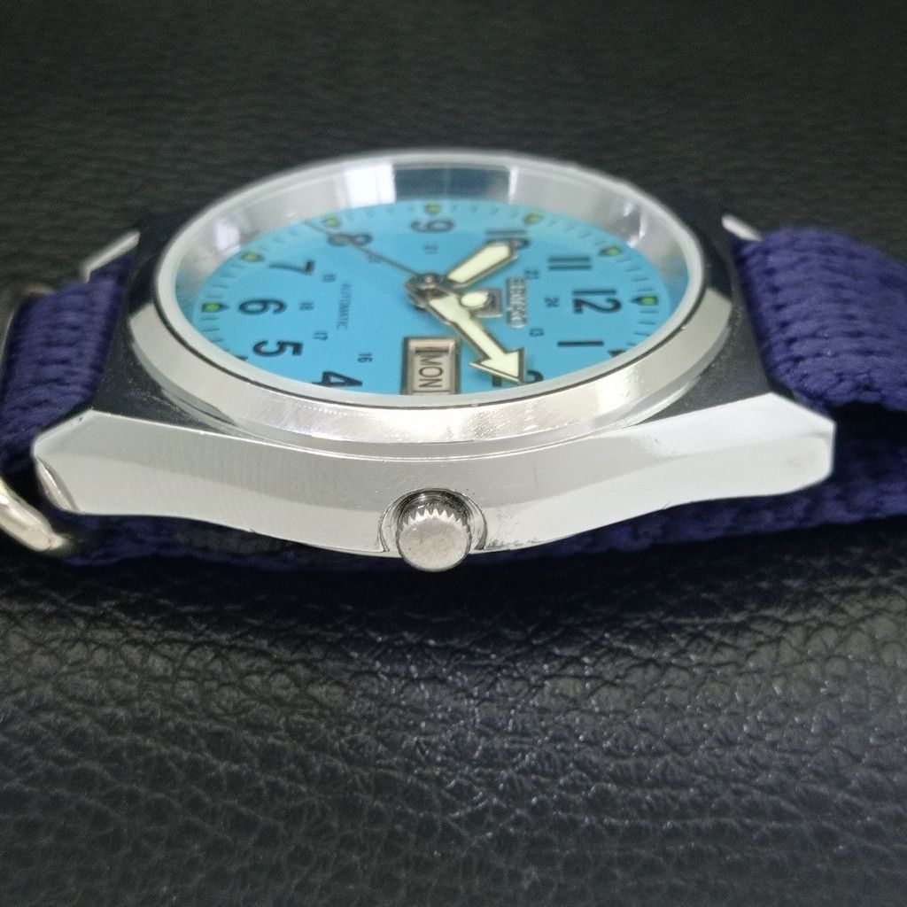 Seiko REFURBISHED VINTAGE SEIKO 5 AUTO JAPAN MENS WATCH a441733 Size 38 - 5 Thumbnail