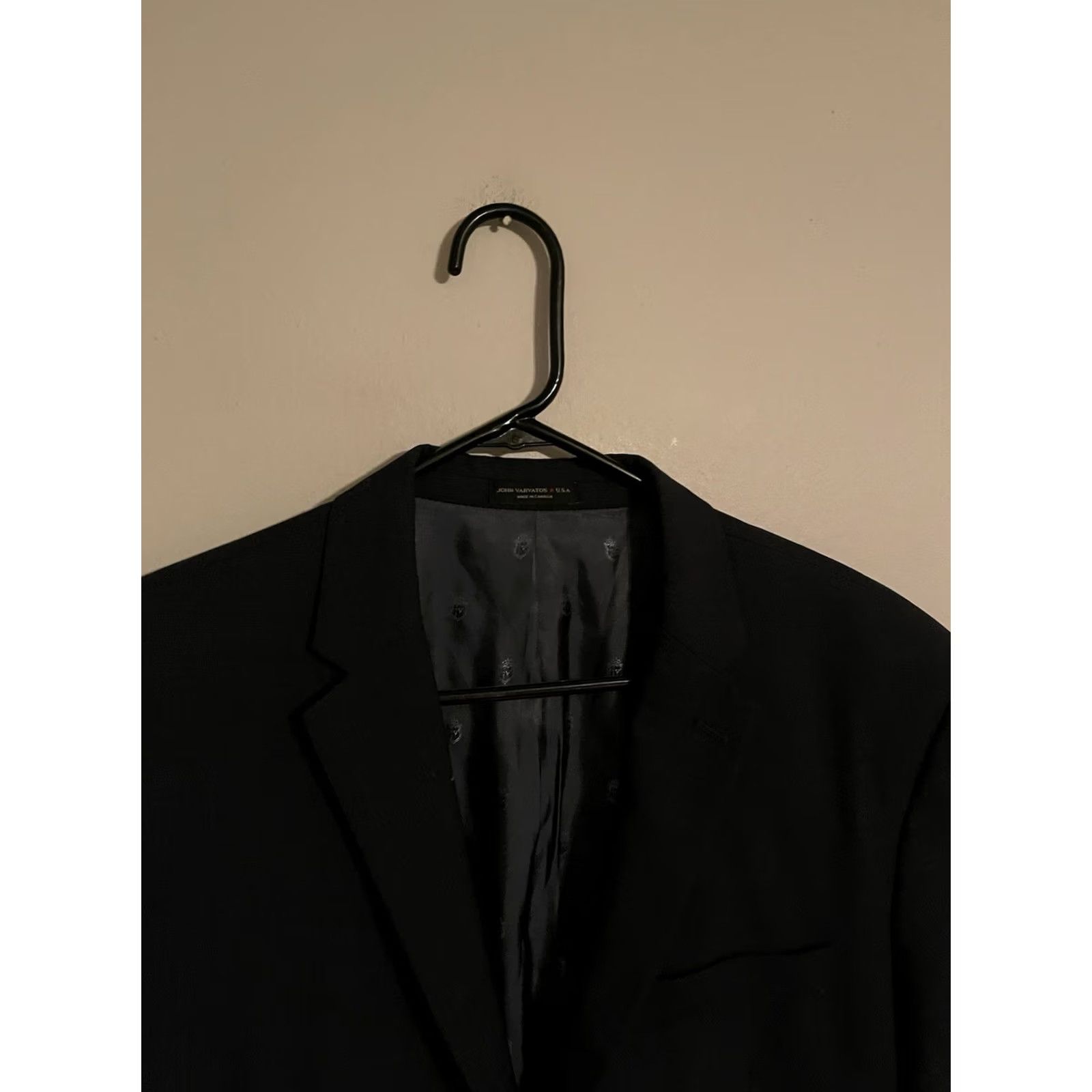 John Varvatos VINTAGE John Varvatos USA Blazer 100% Wool Navy Blue Sport Coat Jacket - Men 44R Size 44R - 2 Thumbnail