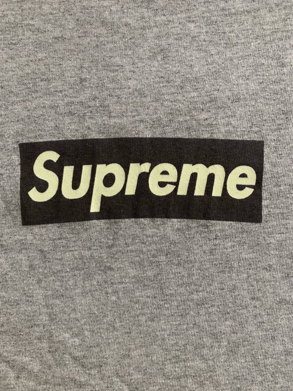 Supreme Supreme 1998 Brown/Cream on Grey Box Logo Tee Size US XL / EU 56 / 4 - 2 Thumbnail