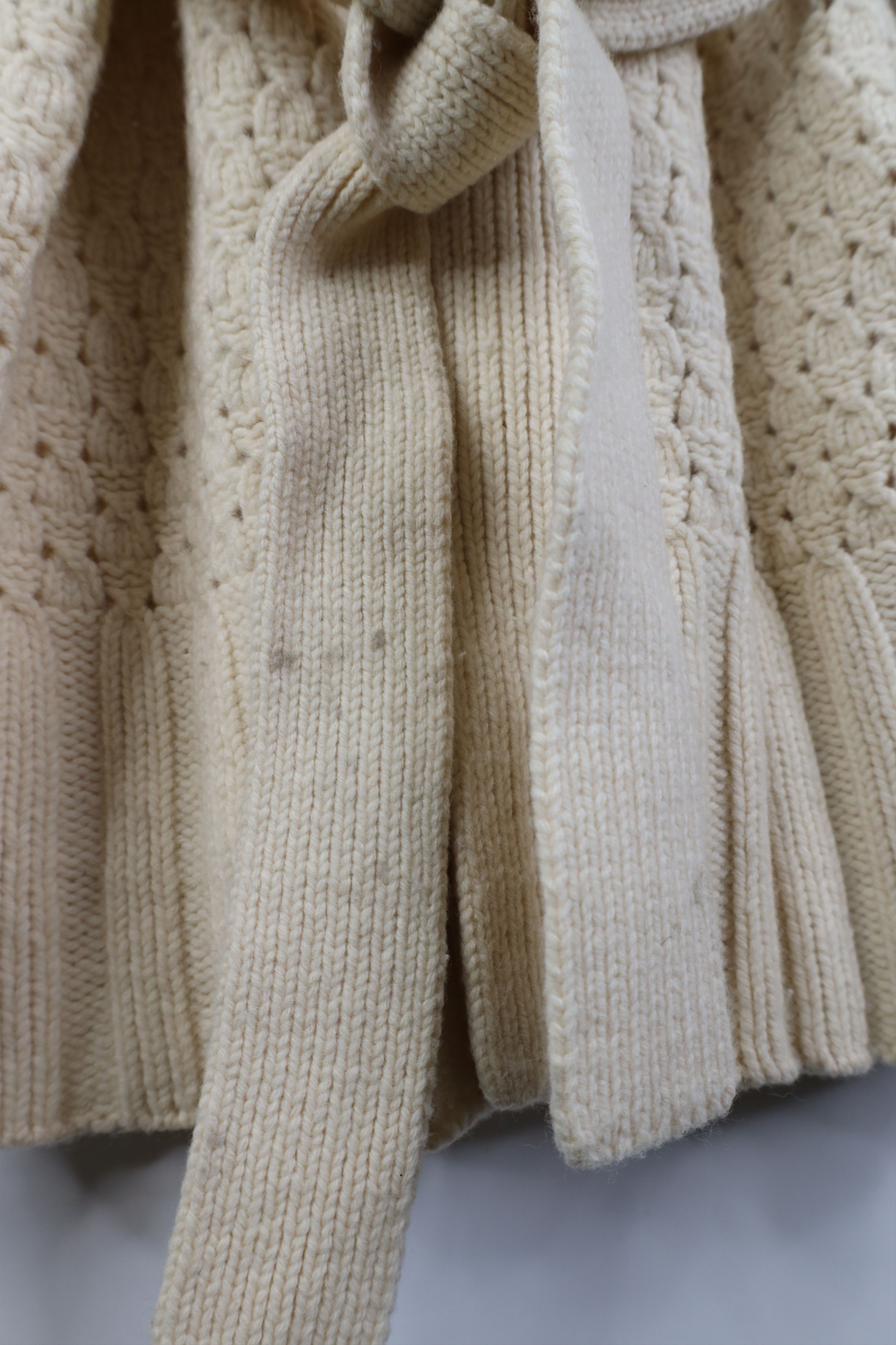 Gap Vintage Y2K 2003 Gap Wool Blend Knit Belted Cardigan Sweater Size M / US 6-8 / IT 42-44 - 4 Thumbnail