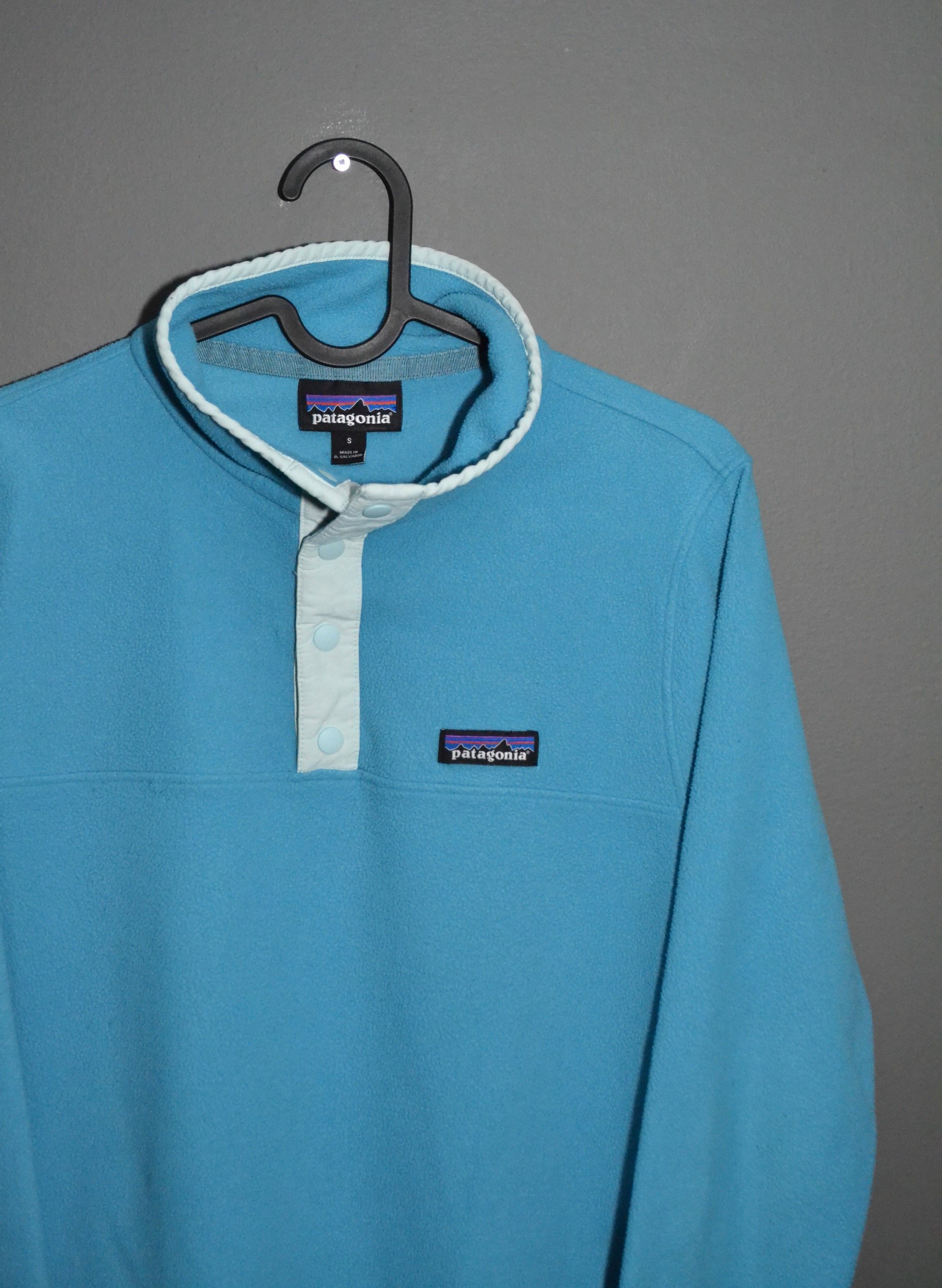 Patagonia Patagonia Snap-T Two Tone Pullover Fleece Jacket Blue S Size S / US 4 / IT 40 - 1 Thumbnail