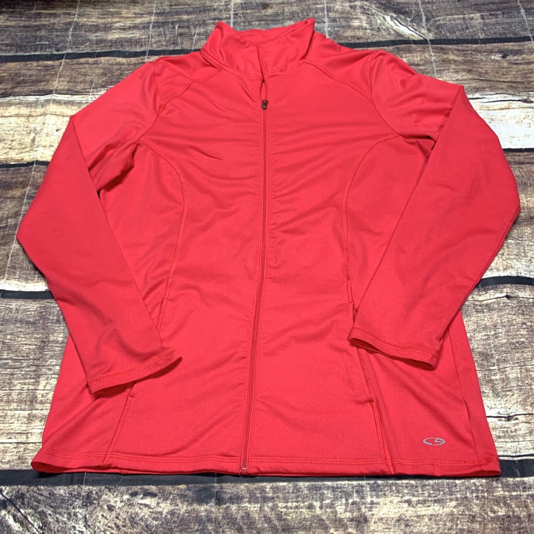 Champion Champion Shirt Womens Large Pink Long Sleeve Full Zip Pockets Running Active Size L / US 10 / IT 46 - 6 Thumbnail