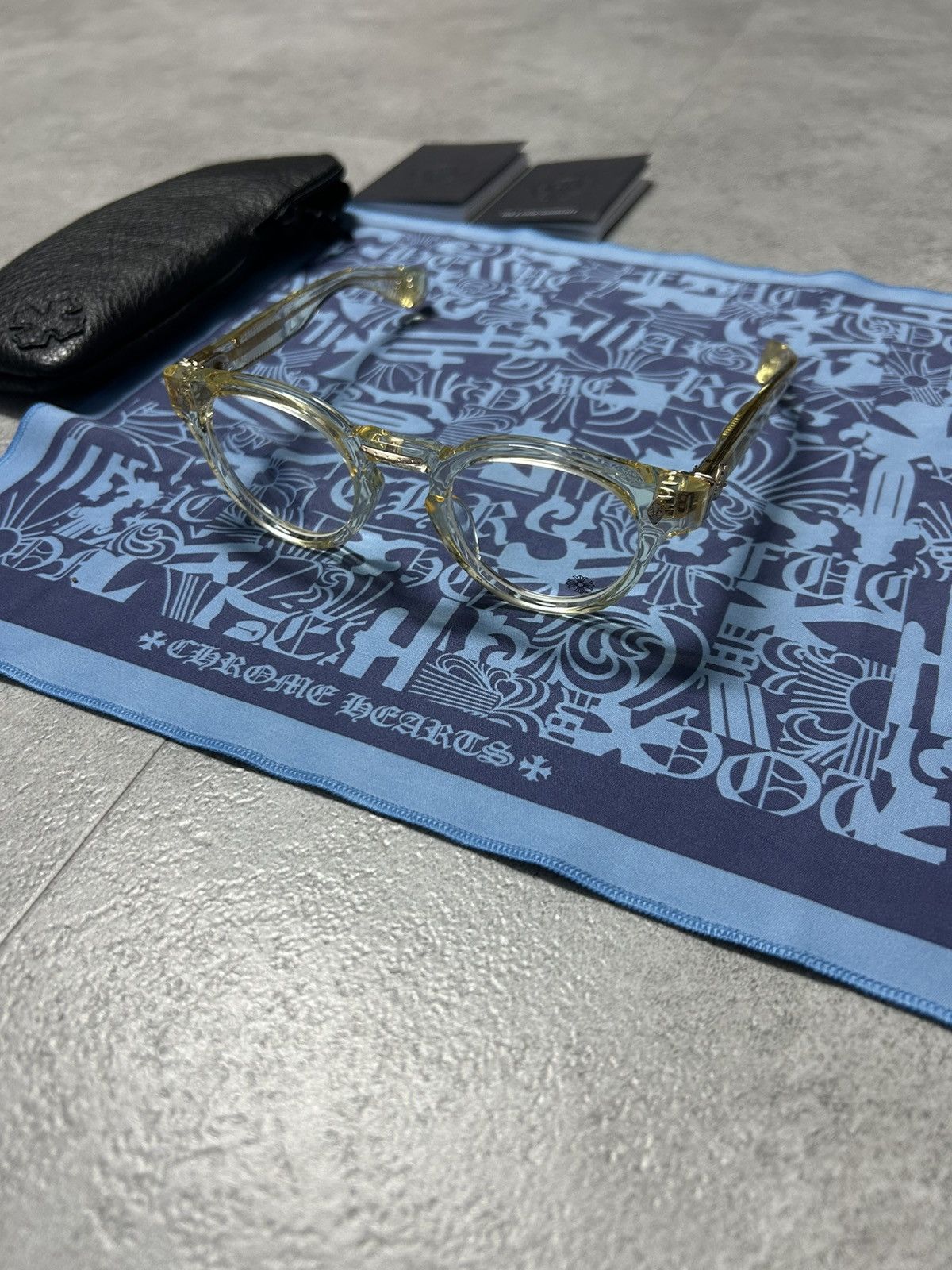 Chrome Hearts Chrome Hearts Peter Arnell Clear Gold Glasses Size ONE SIZE - 5 Thumbnail