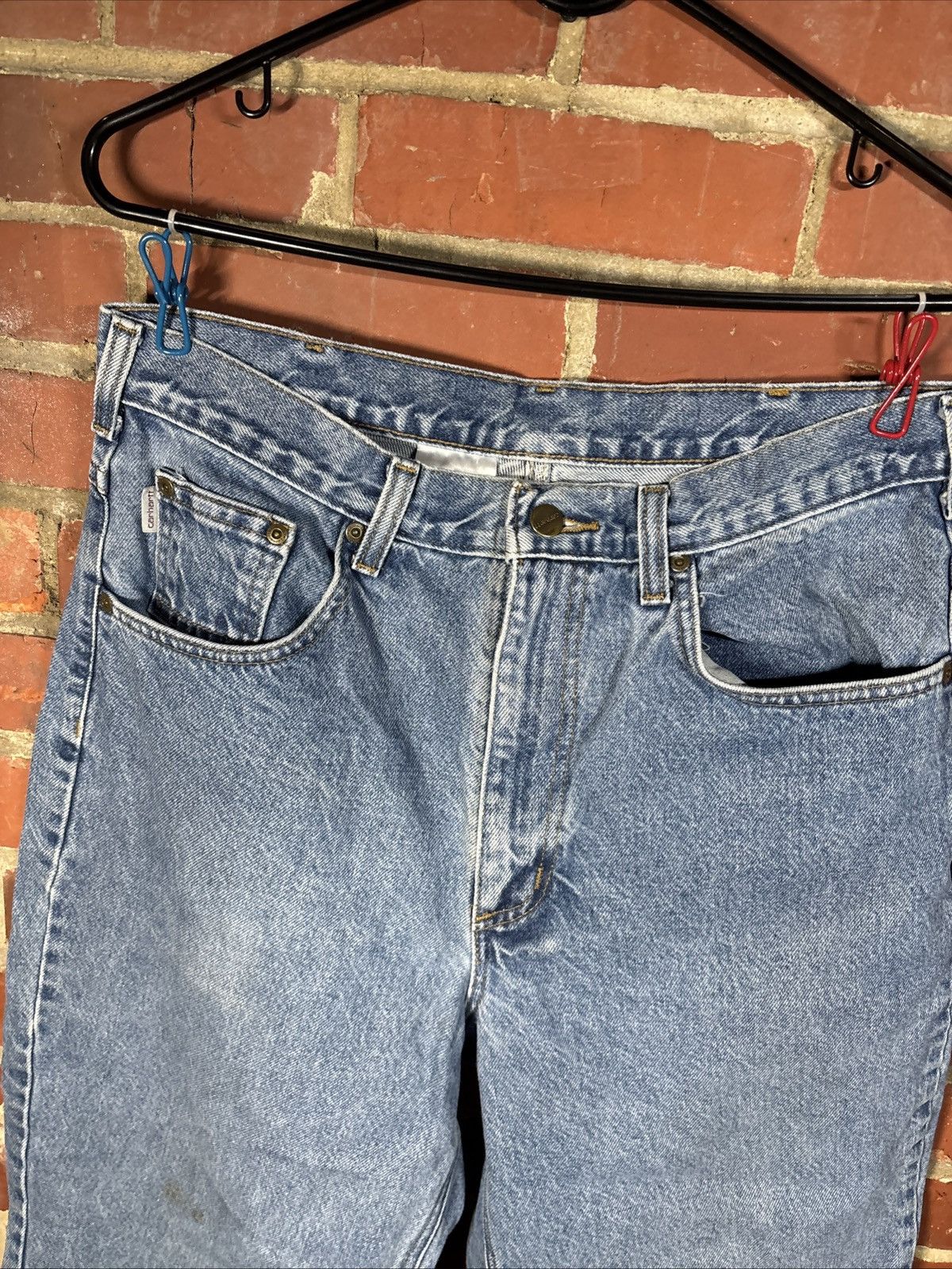 Carhartt Carhartt Jeans B17 DST Workwear Relaxed 35x34, Real 34x33.5 Size US 34 / EU 50 - 3 Thumbnail